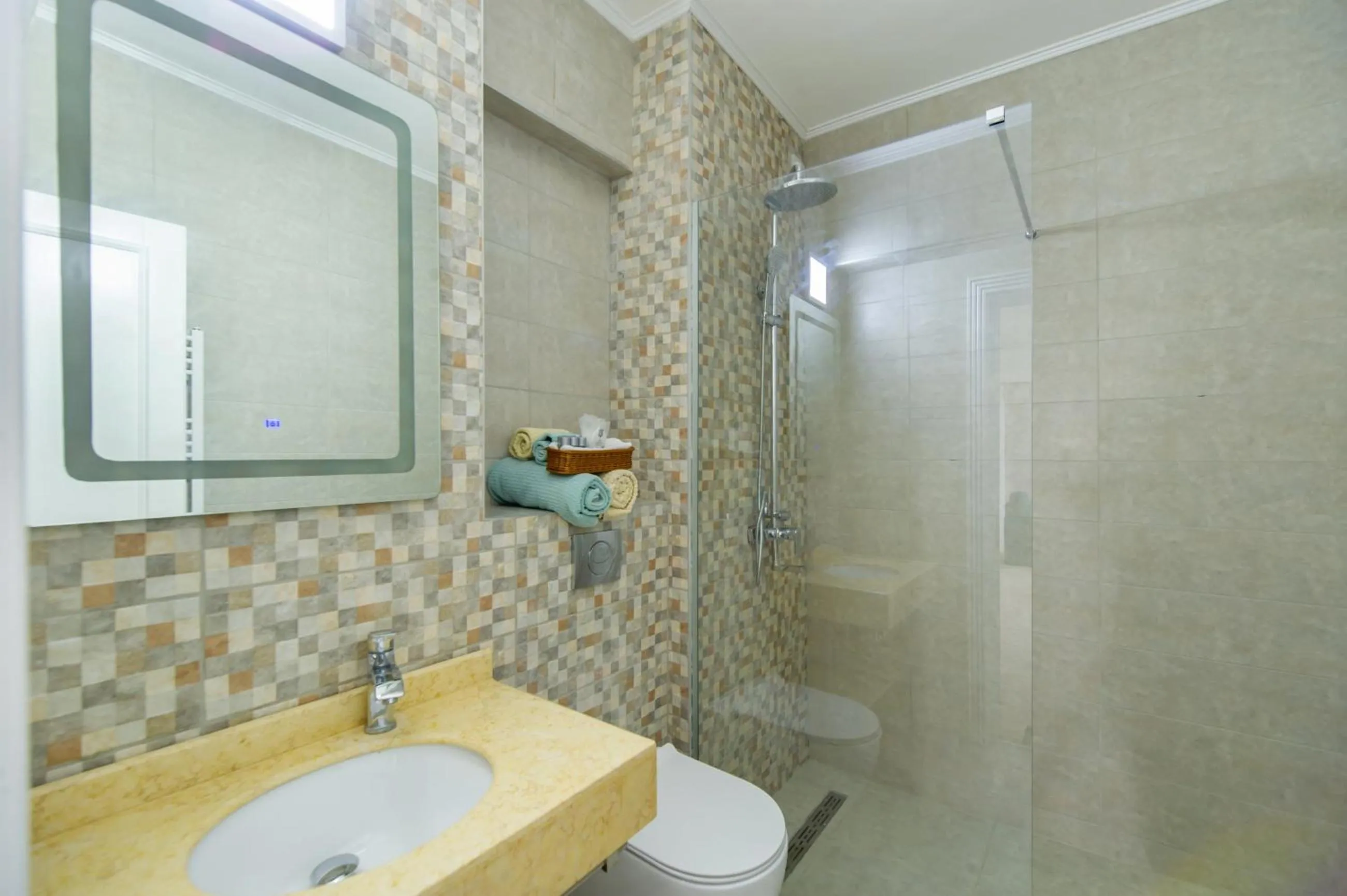 Shower in Miramare Residence Aparthotel