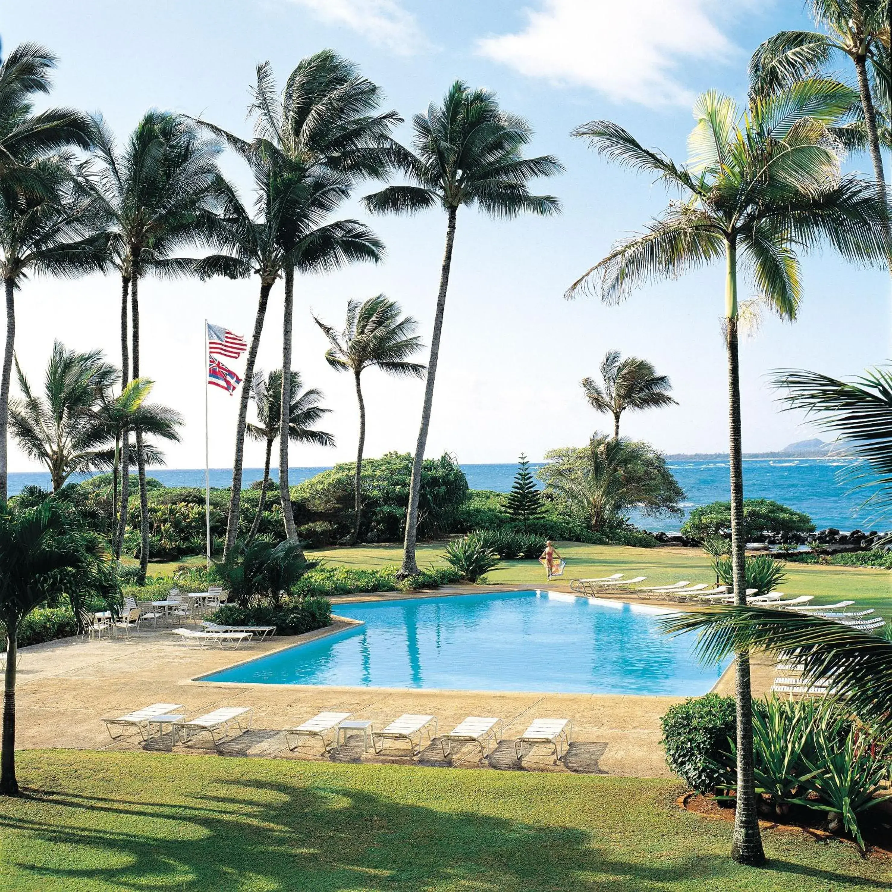 Decorative detail, Swimming Pool in Lae Nani Resort Kauai By Outrigger