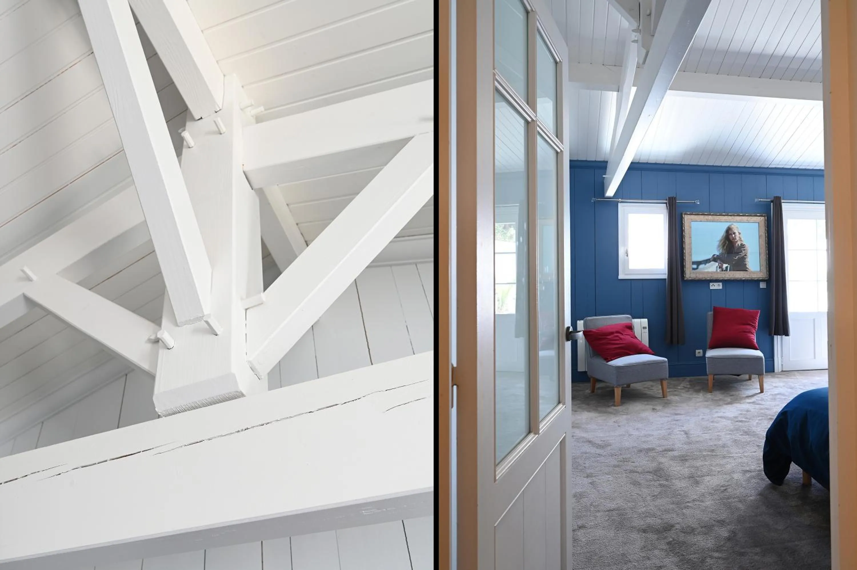 Photo of the whole room, Bed in Villa Mer 4 Etoiles - 90 M de la mer Sea and Mountain Pleasure