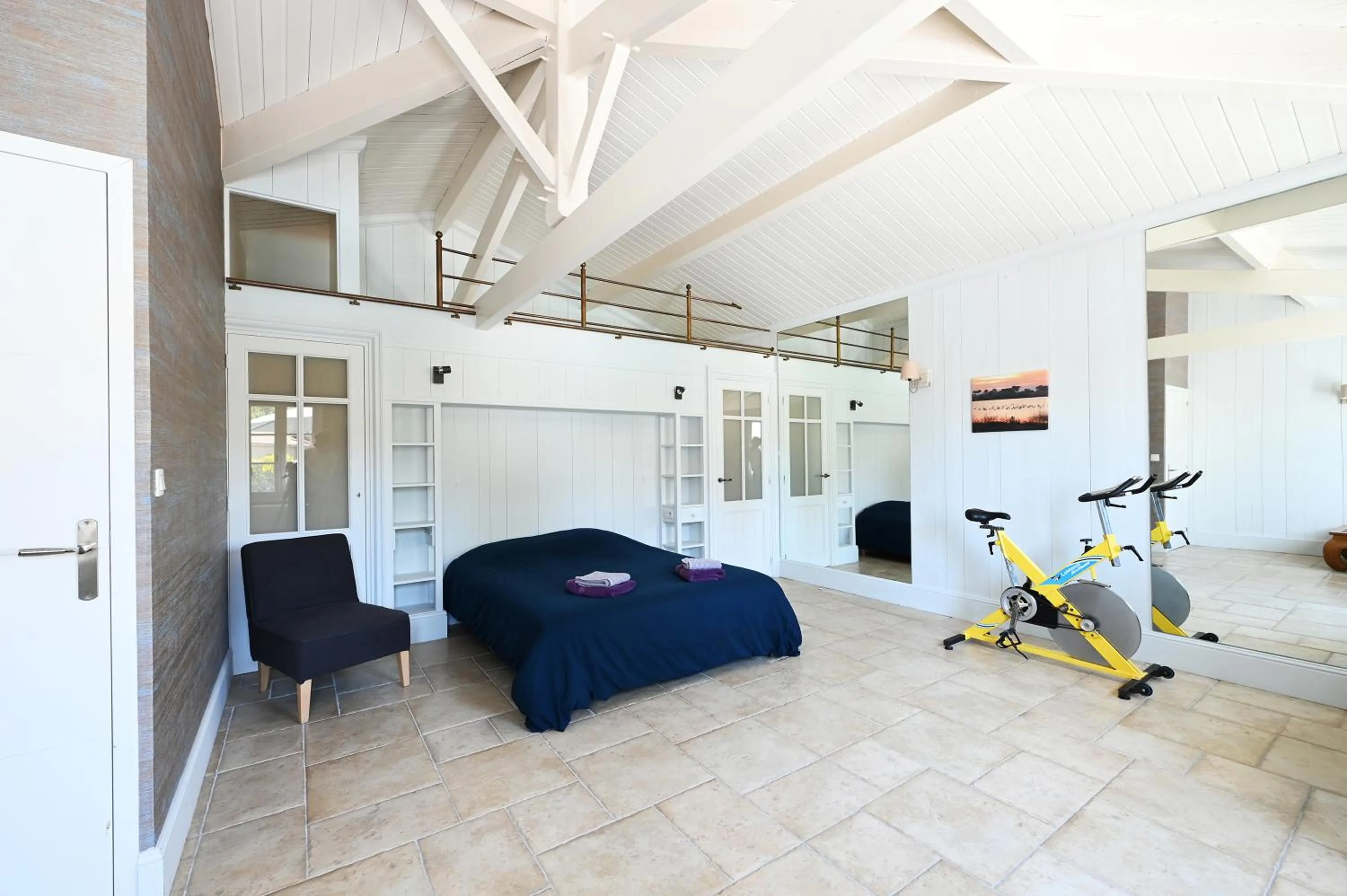 Bed in Villa Mer 4 Etoiles - 90 M de la mer Sea and Mountain Pleasure