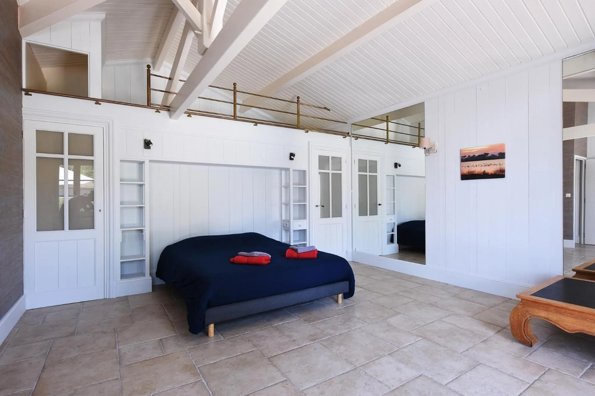 Bed in Villa Mer 4 Etoiles - 90 M de la mer Sea and Mountain Pleasure