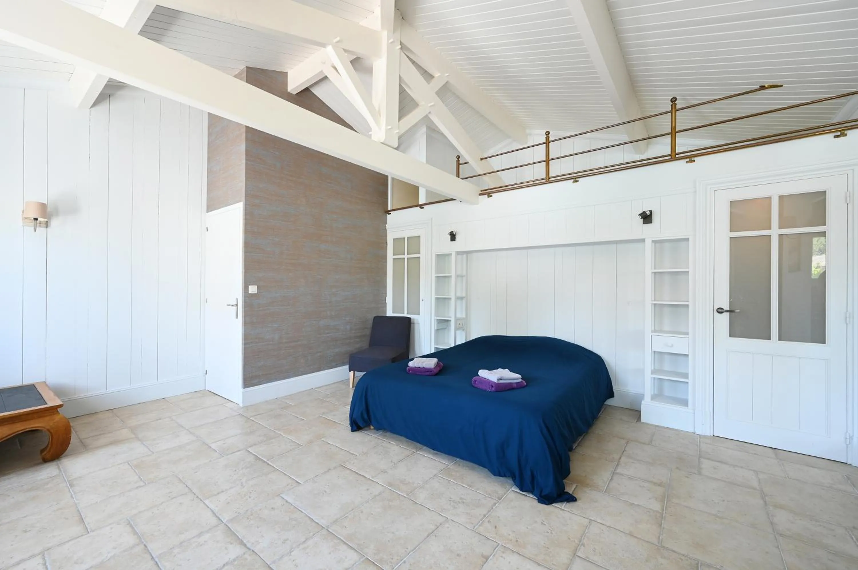 Bed in Villa Mer 4 Etoiles - 90 M de la mer Sea and Mountain Pleasure