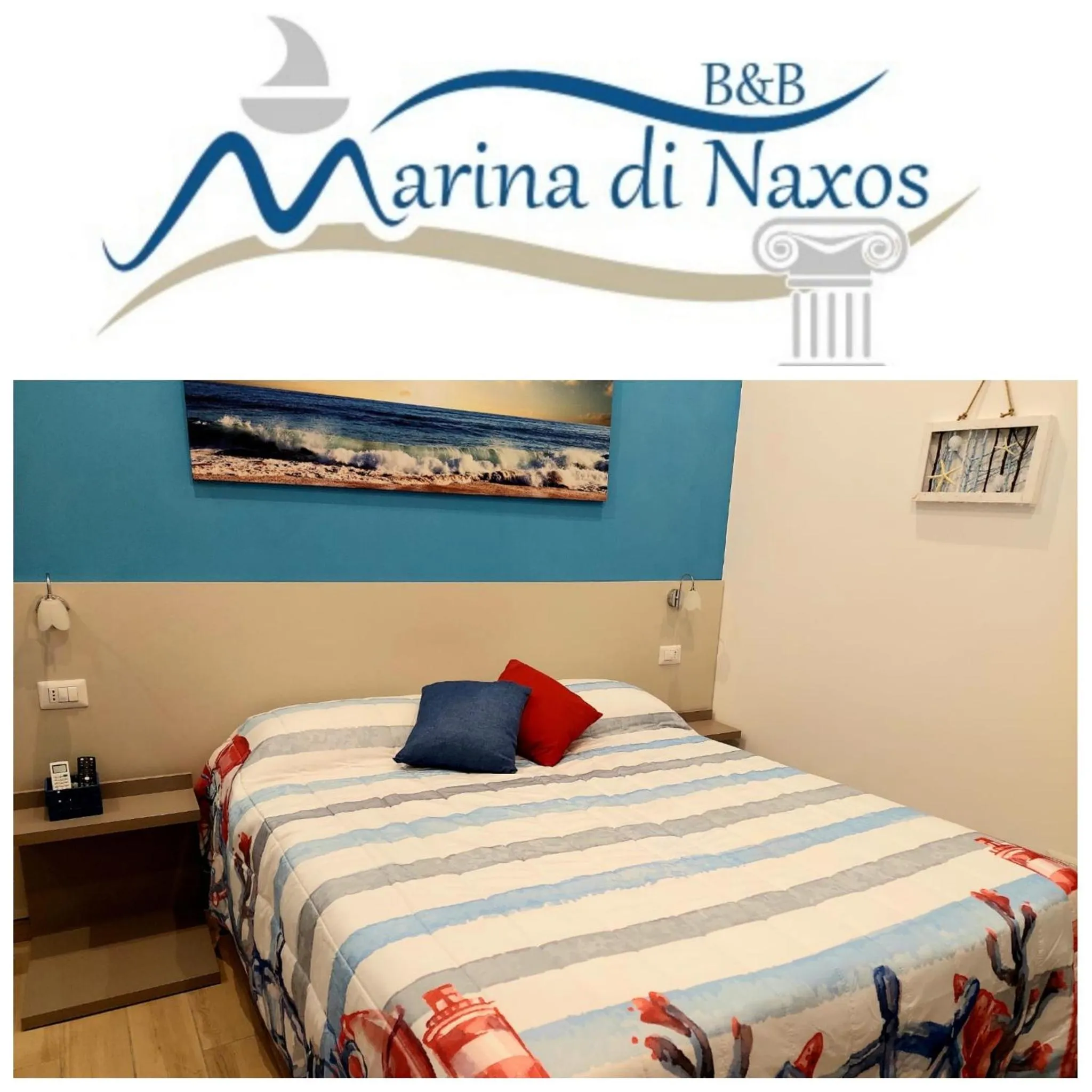 Bed in B&B Marina di Naxos