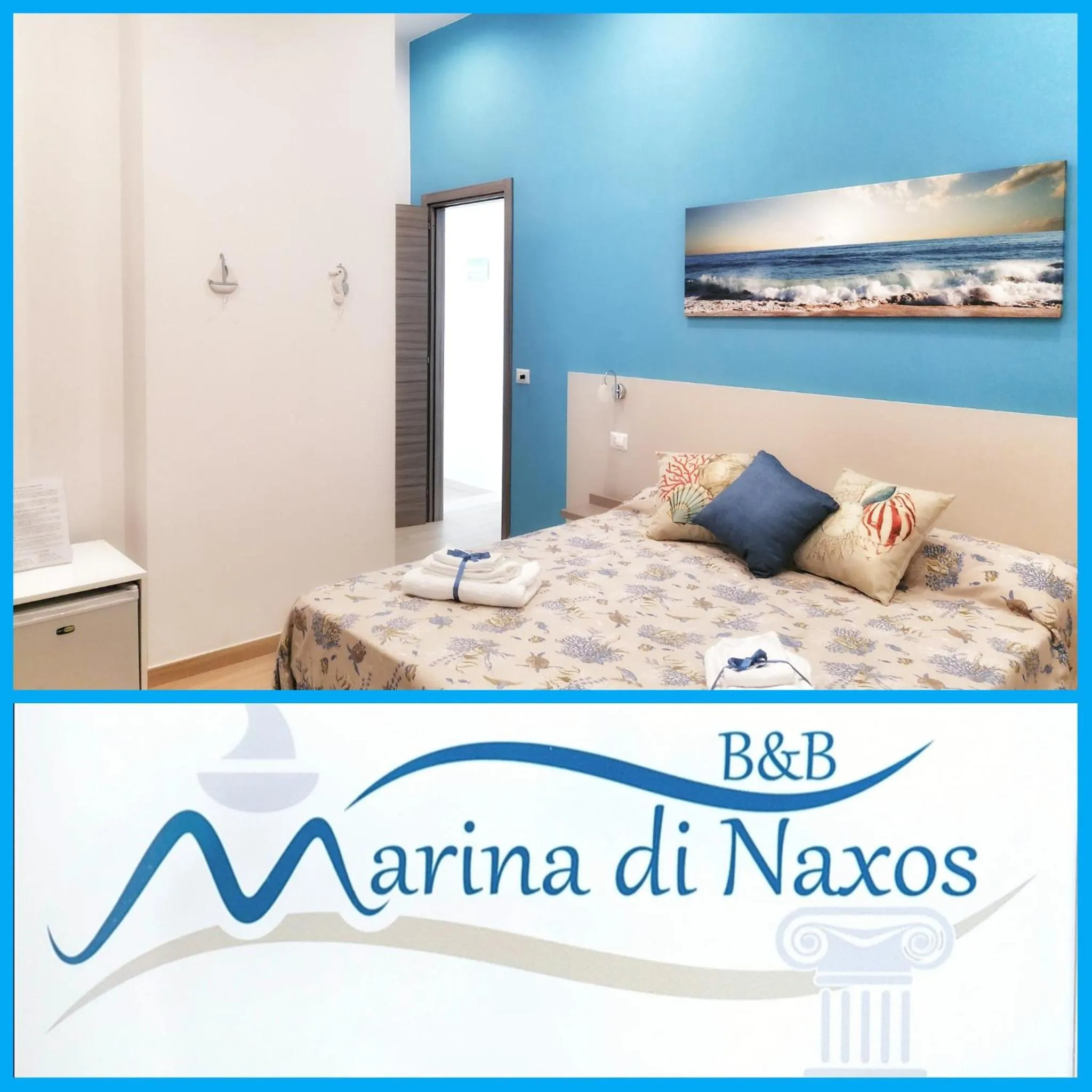 Bed in B&B Marina di Naxos