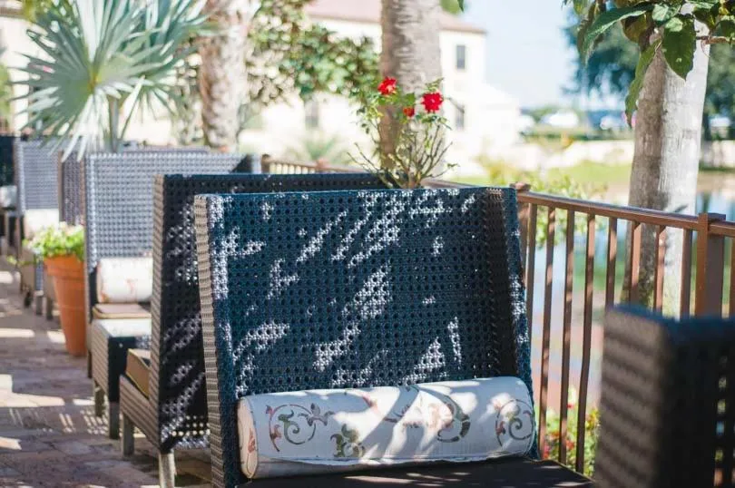 Patio in Inn on the Lakes