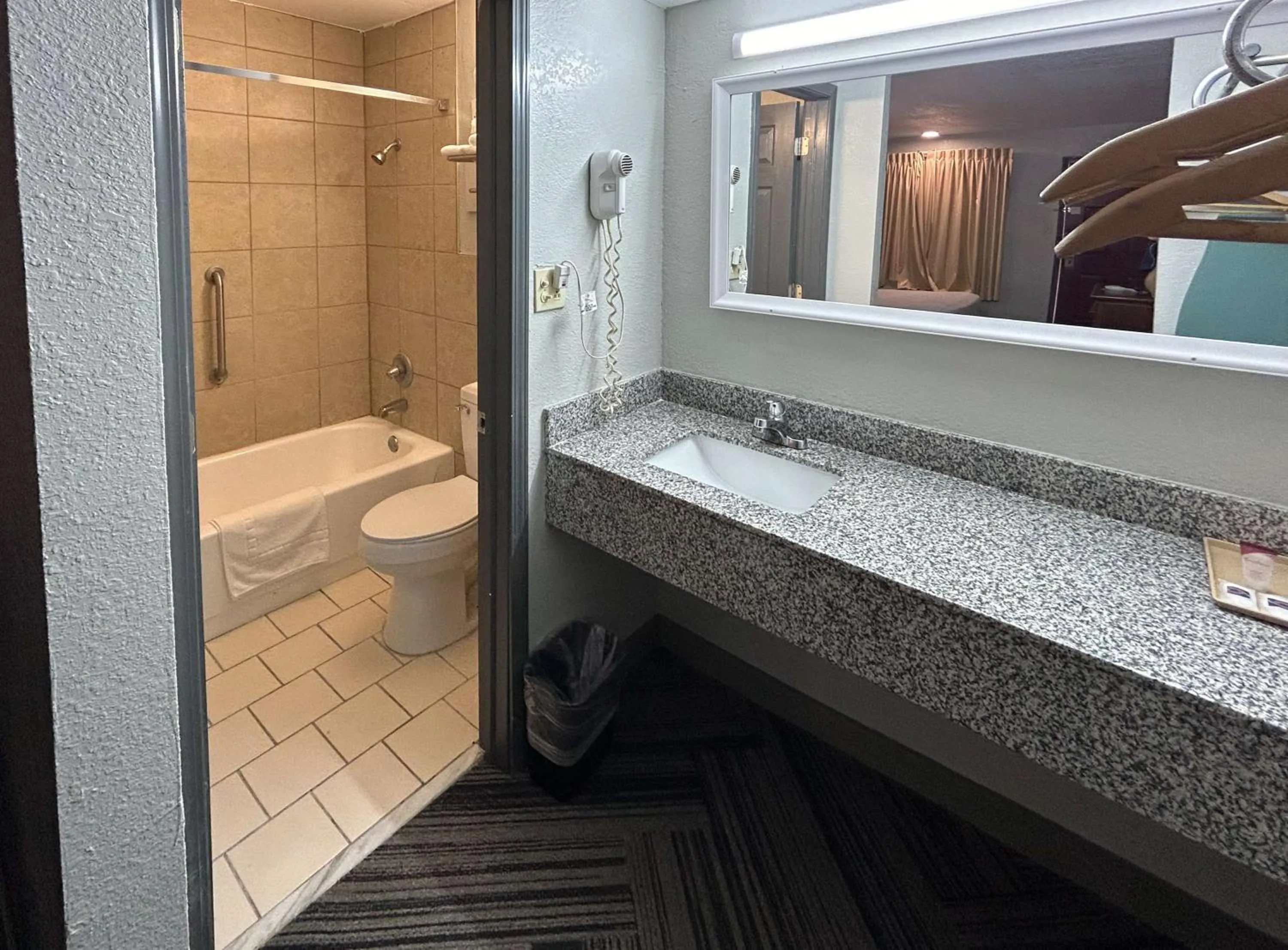 Bathroom in Motel 6 Ada OK