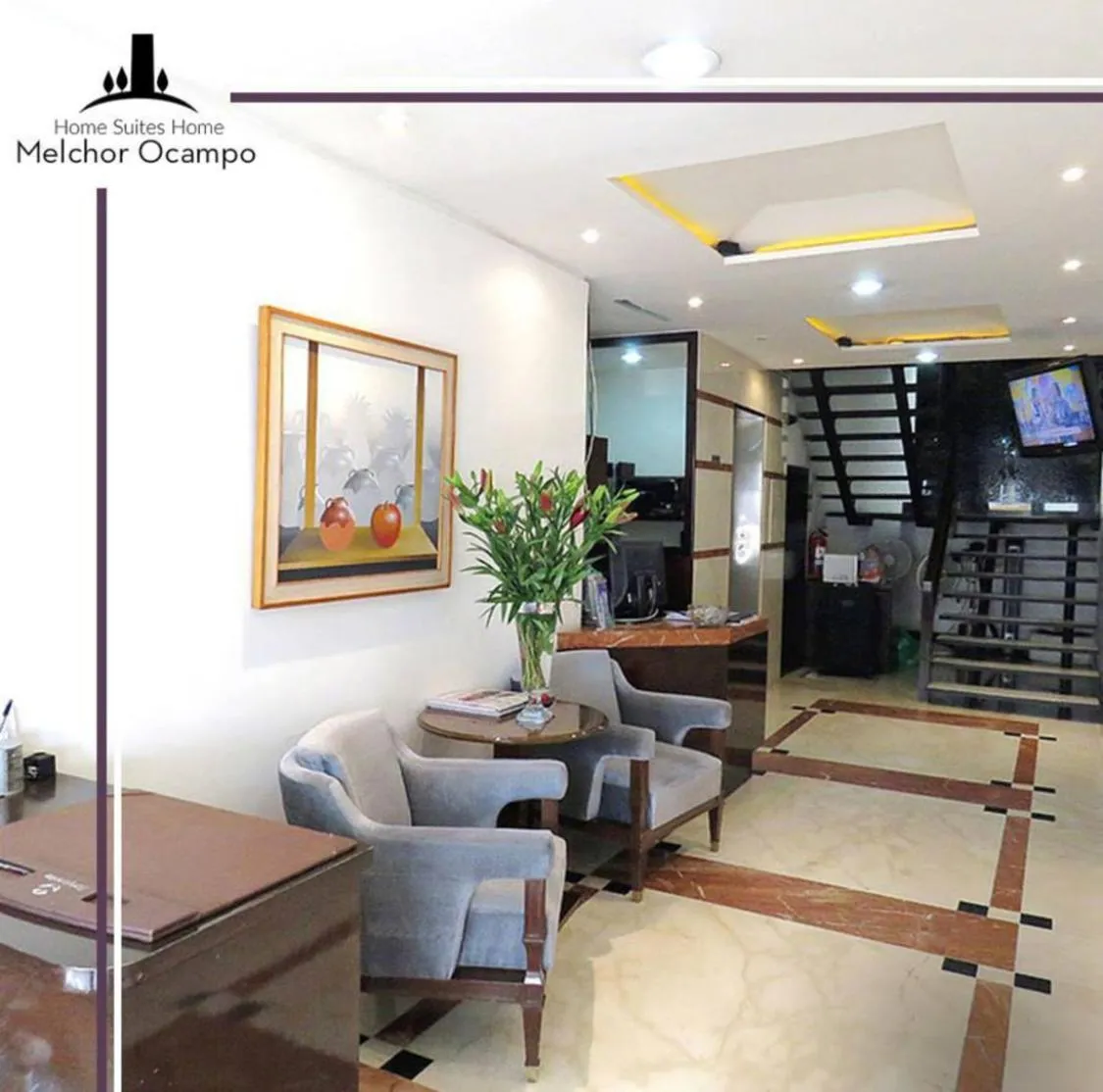 Lobby or reception in Suites Melchor Ocampo 445