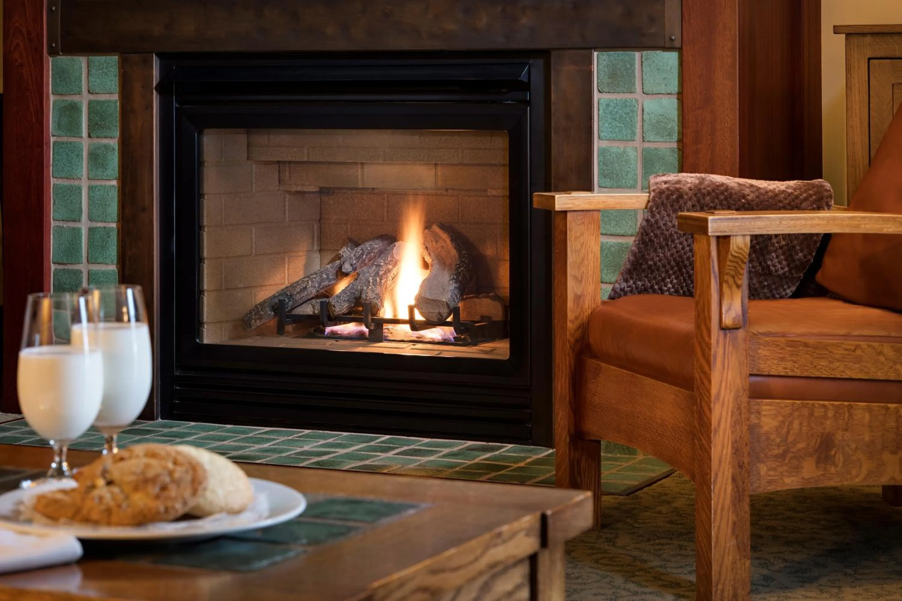 Seating area in The Lodge at Torrey Pines