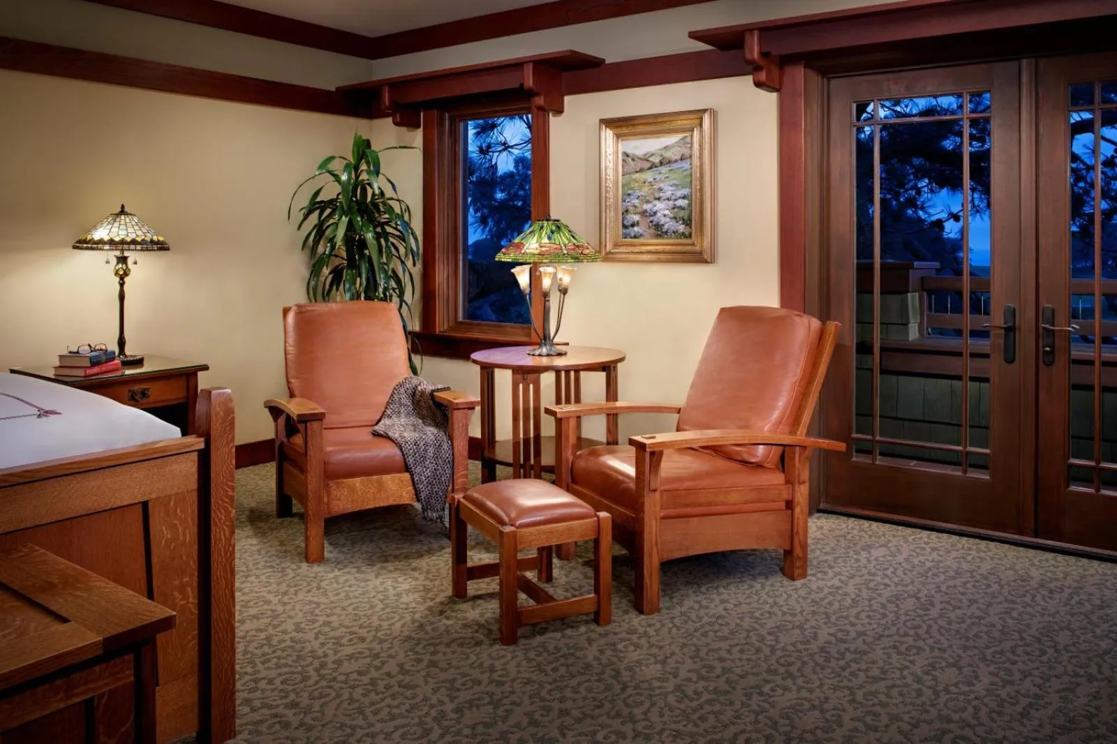 Seating area in The Lodge at Torrey Pines