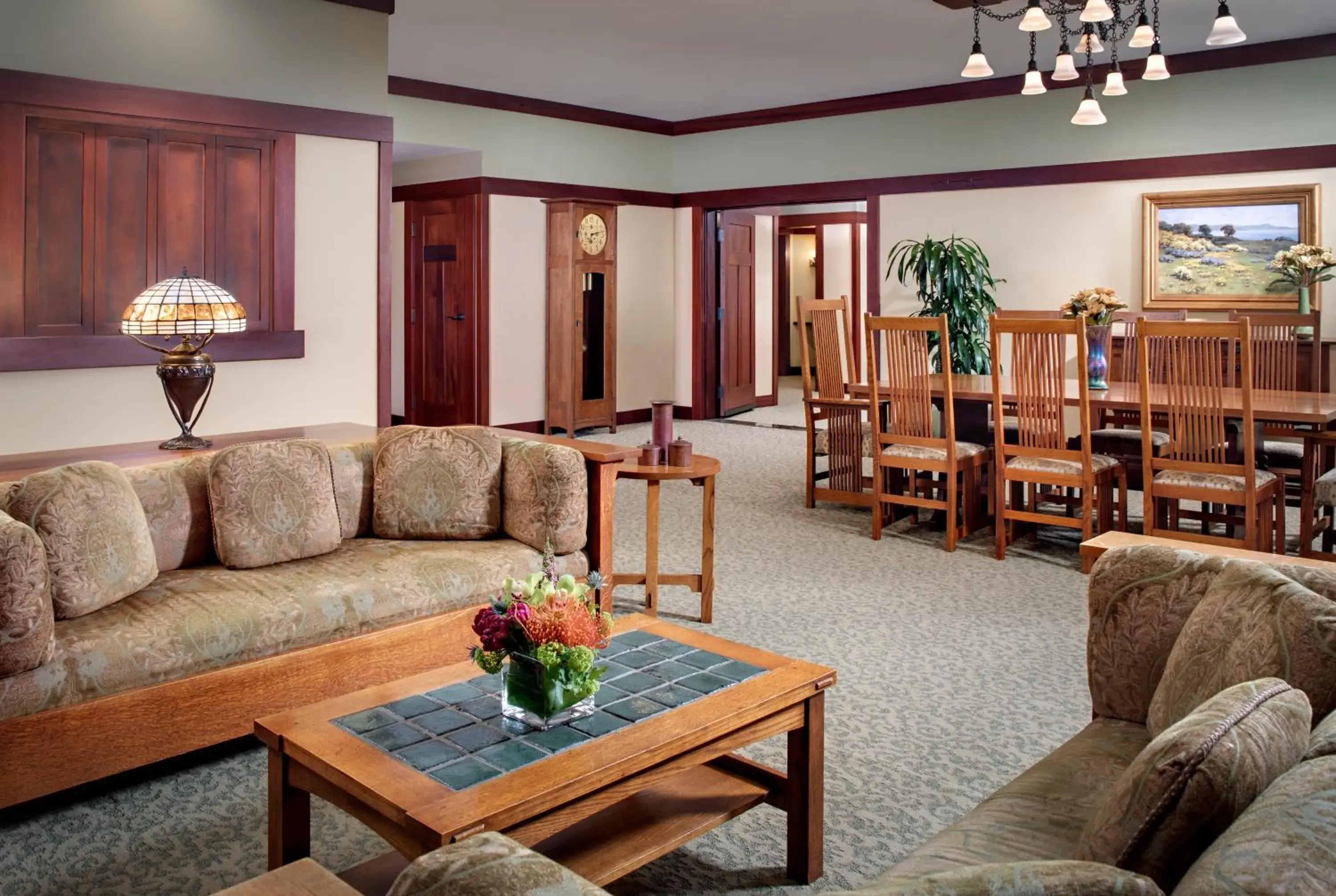 Living room in The Lodge at Torrey Pines Living room in The Lodge at Torrey Pines