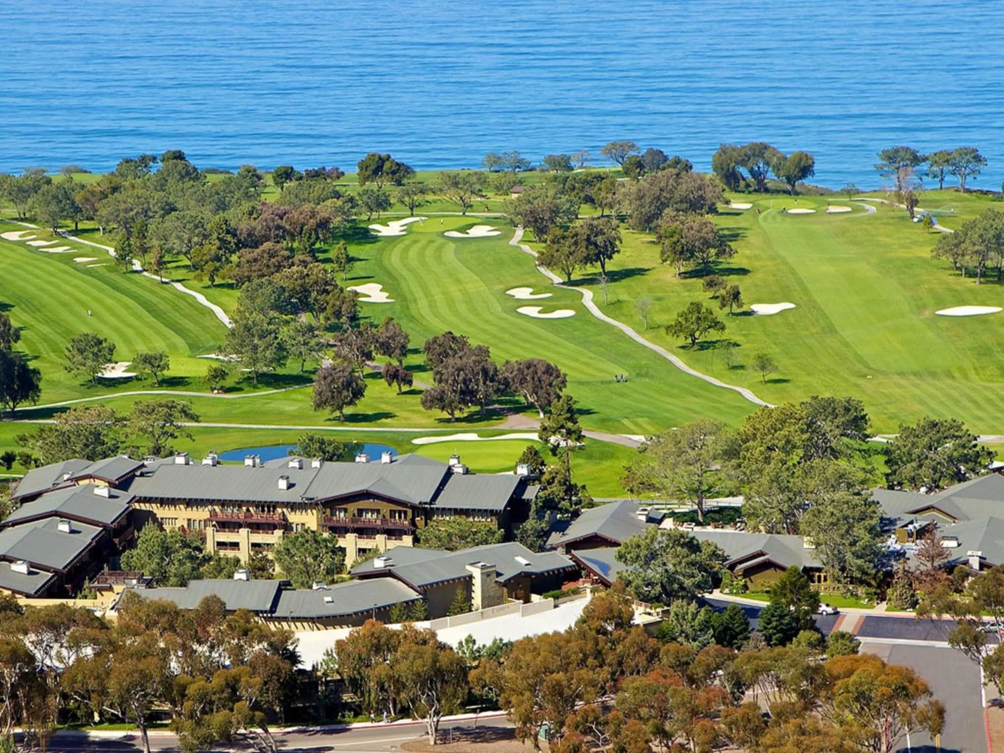 Bird's eye view in The Lodge at Torrey Pines