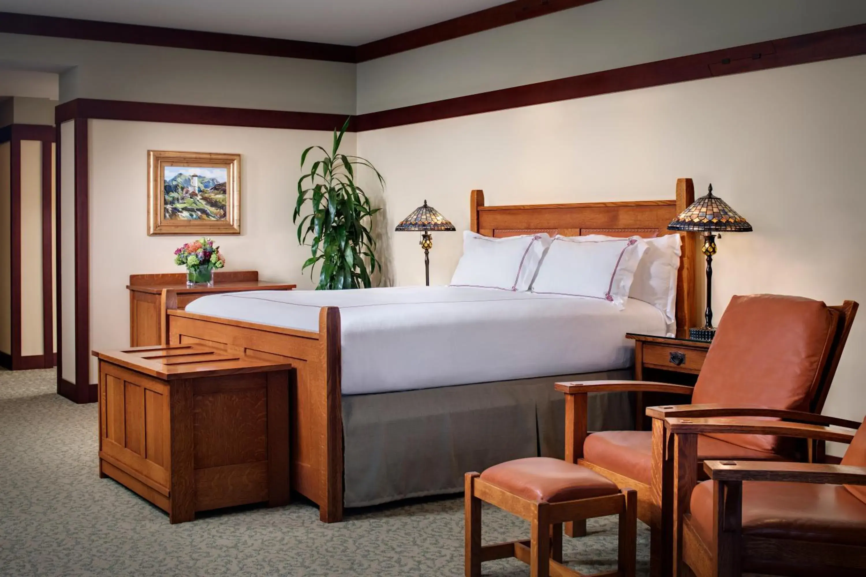 Bed in The Lodge at Torrey Pines Bed in The Lodge at Torrey Pines