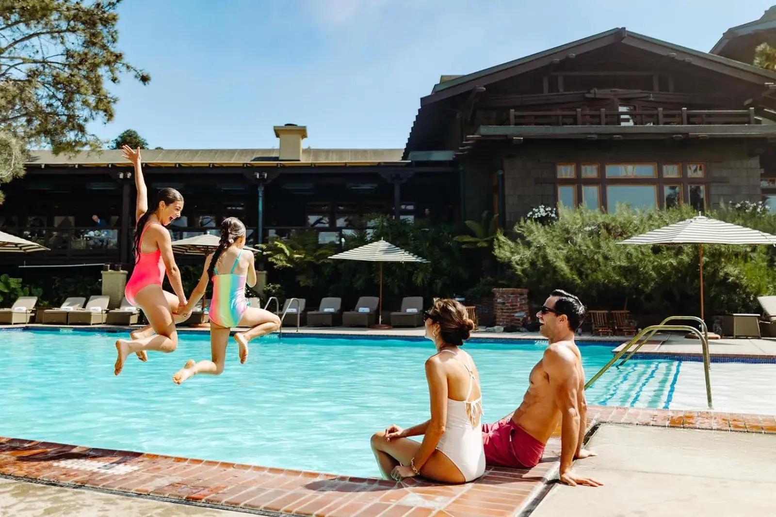 Pool view in The Lodge at Torrey Pines Pool view in The Lodge at Torrey Pines