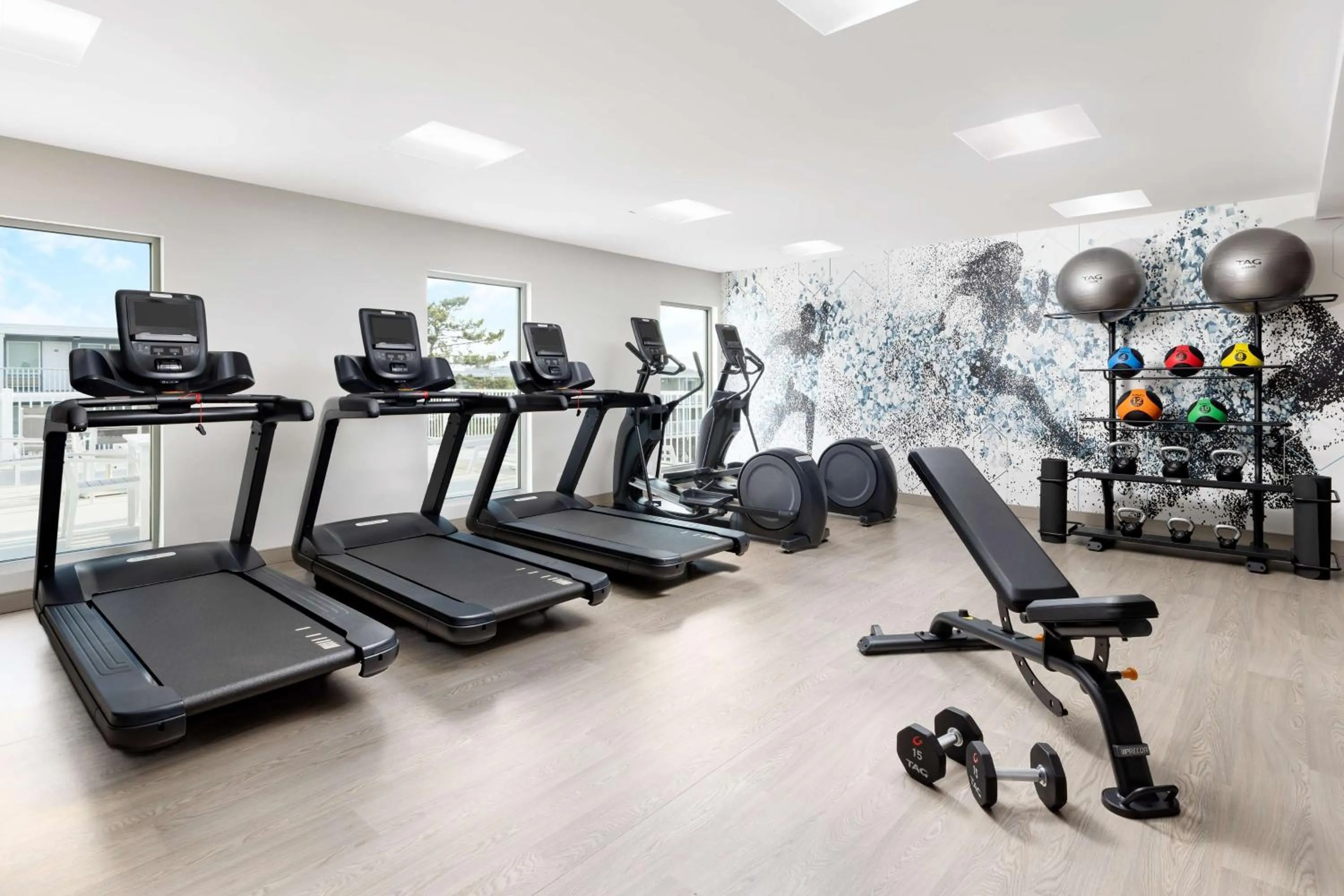 Fitness centre/facilities in Hilton Garden Inn Ocean City Oceanfront