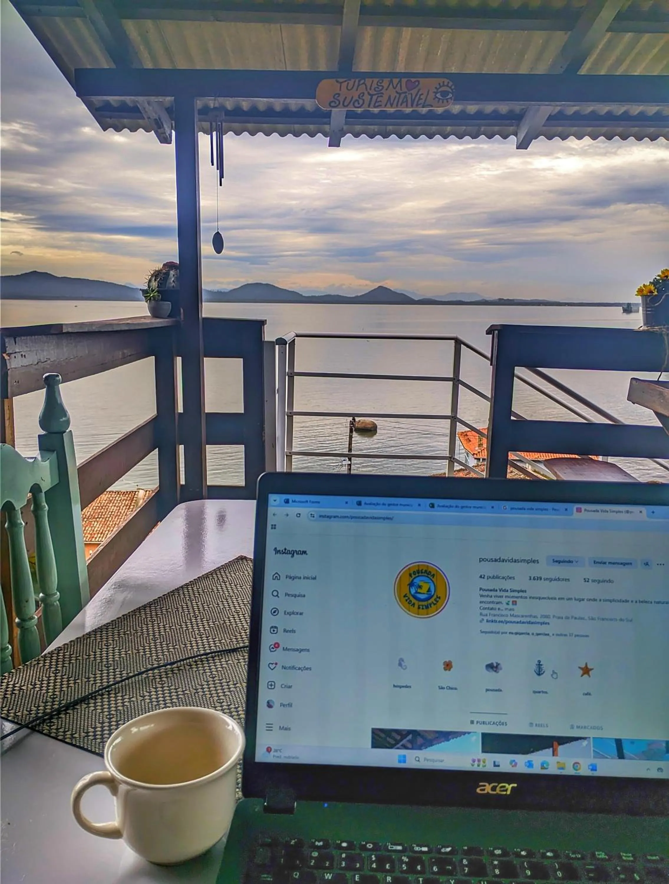 Balcony/Terrace in Pousada Vida Simples