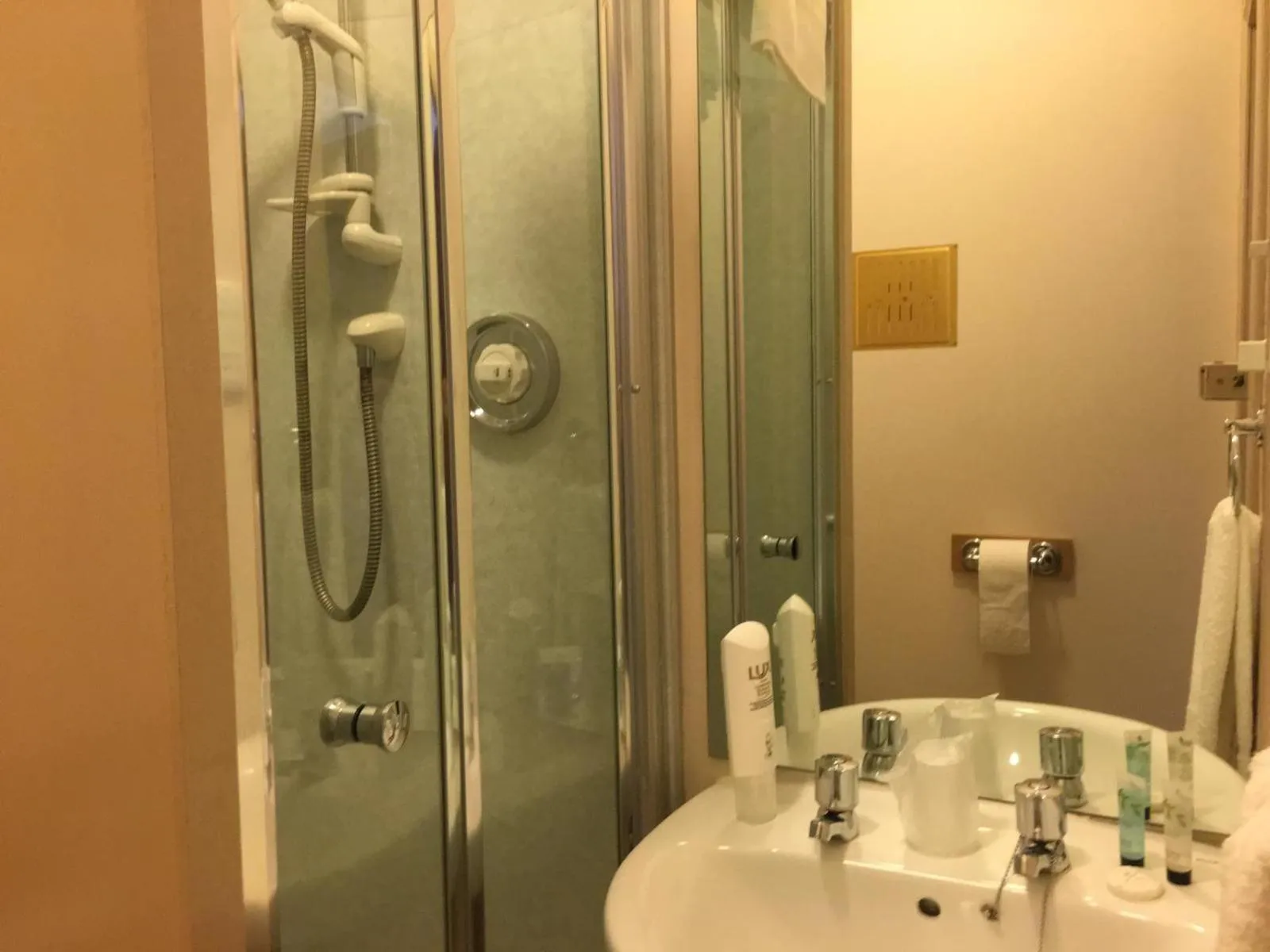 Shower in Terra Nova Hotel
