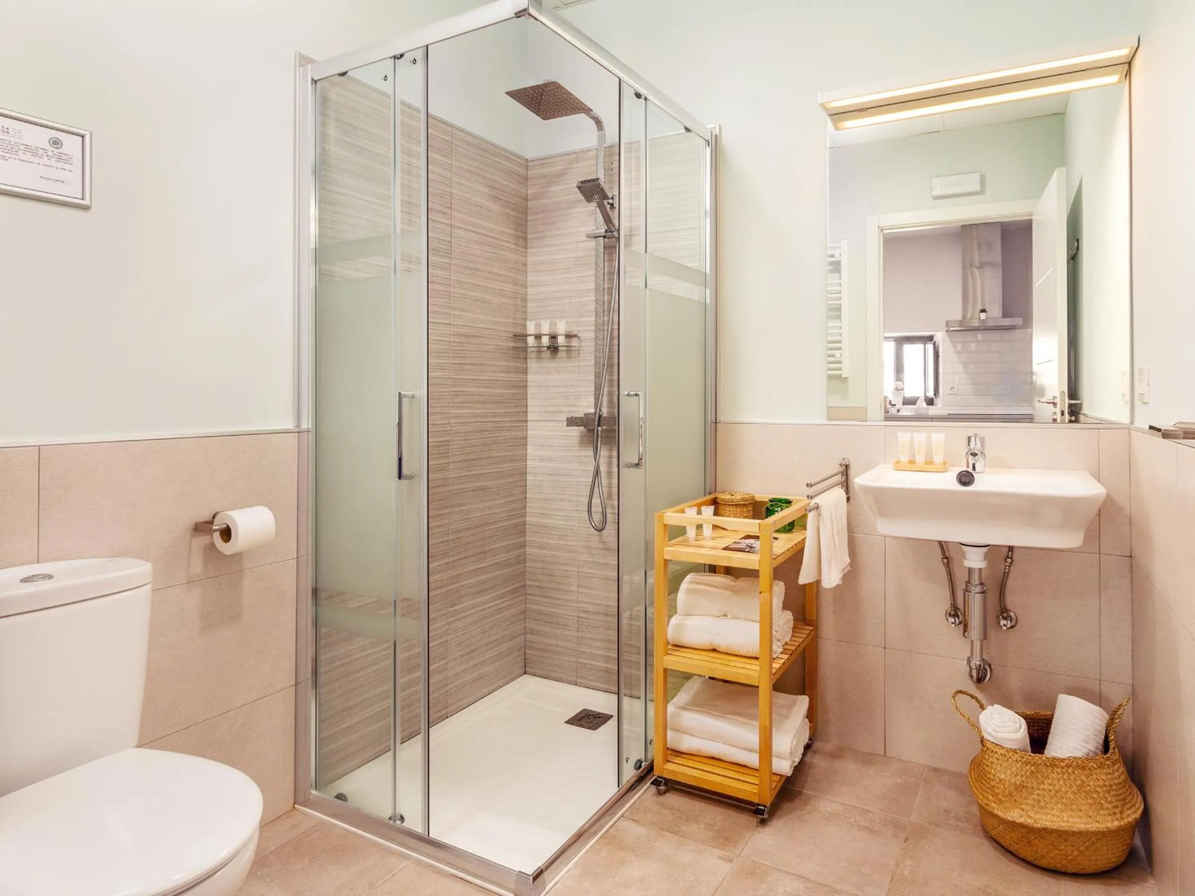 Shower in Apartamentos Plaza Mayor 35