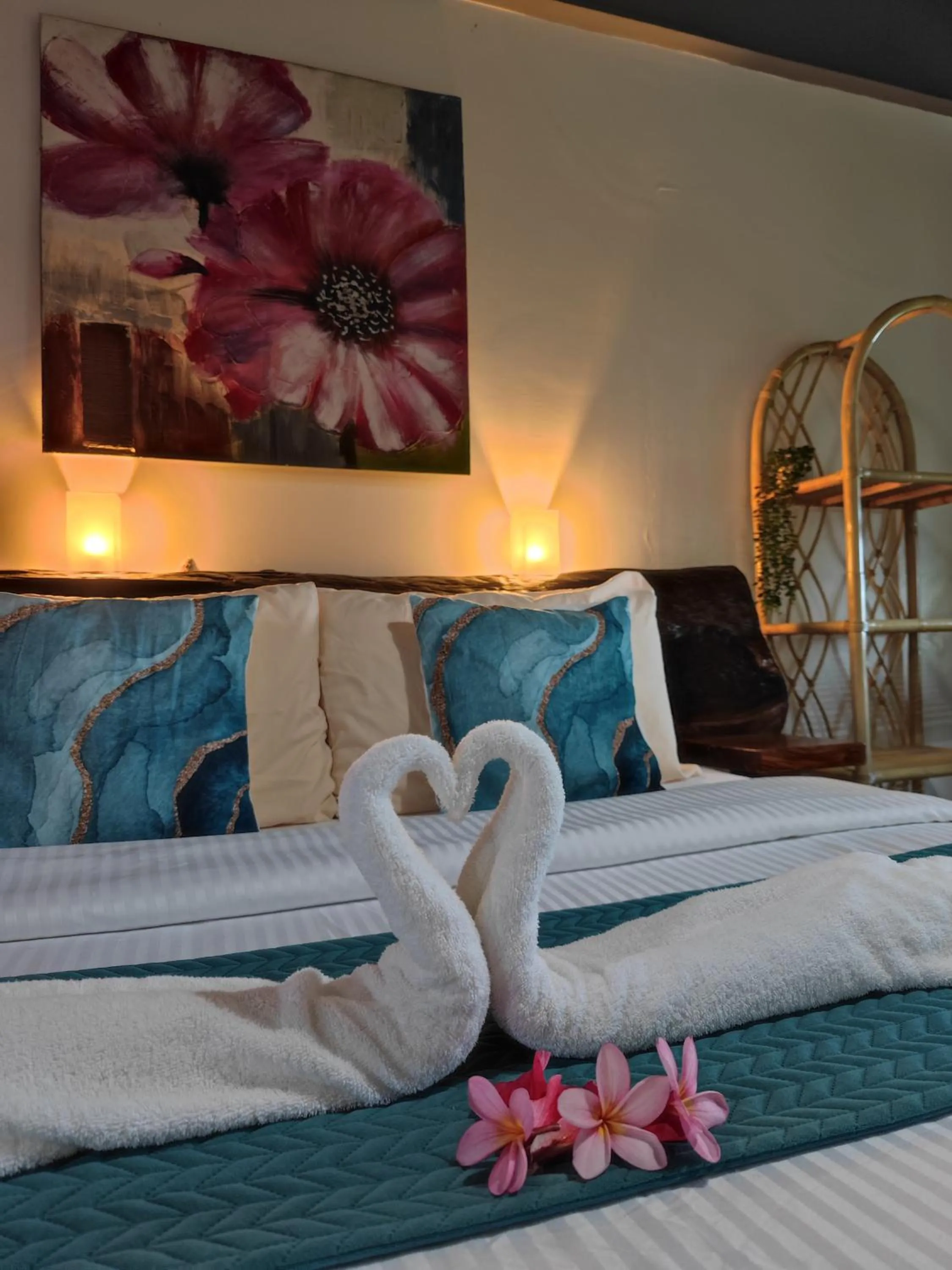 Bed in Daluyong Beach Resort