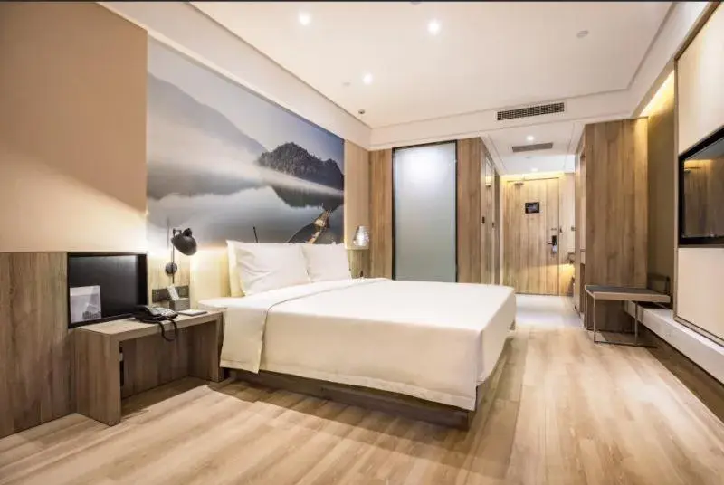 Bed in Atour Hotel Huaibei City Government Plaza Bed in Atour Hotel Huaibei City Government Plaza