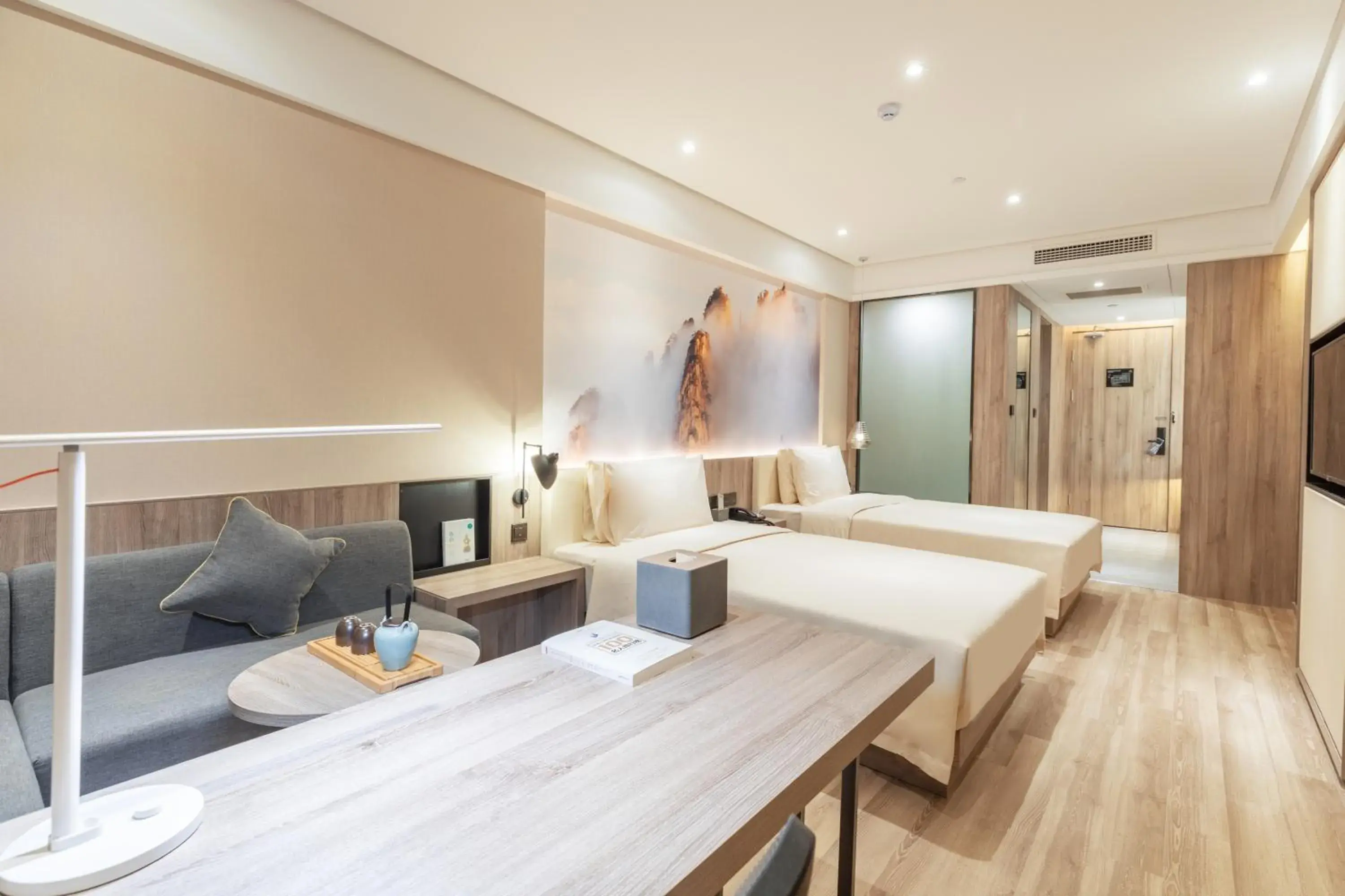 Bed in Atour Hotel Huaibei City Government Plaza Bed in Atour Hotel Huaibei City Government Plaza