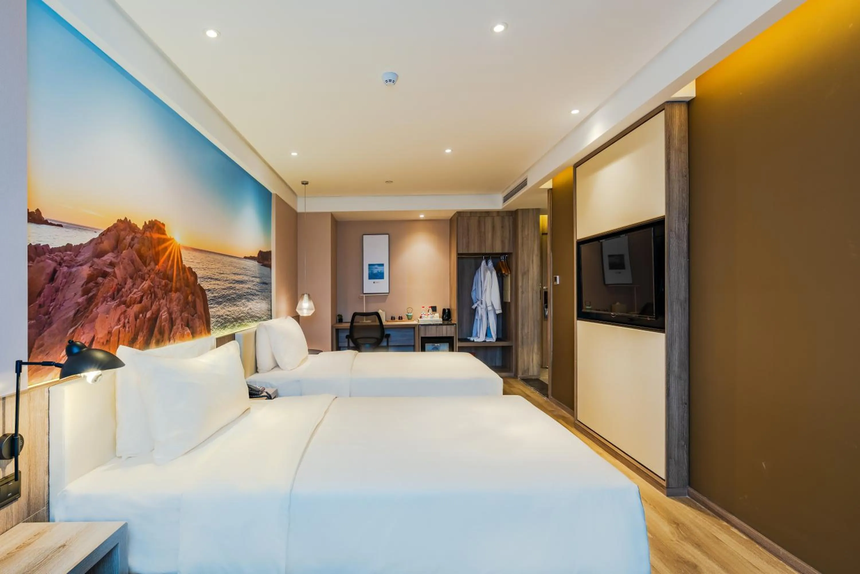 Bed in Atour Hotel (Wenzhou International Airport Olympic Sports Center)