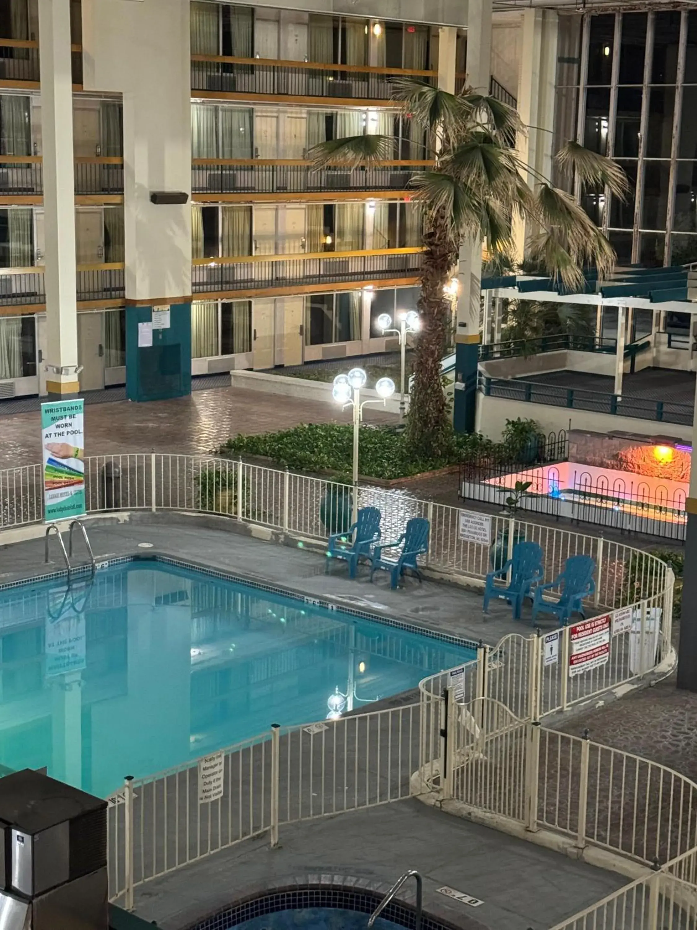 Pool view in The Lodge Hotel and Banquets Pool view in The Lodge Hotel and Banquets