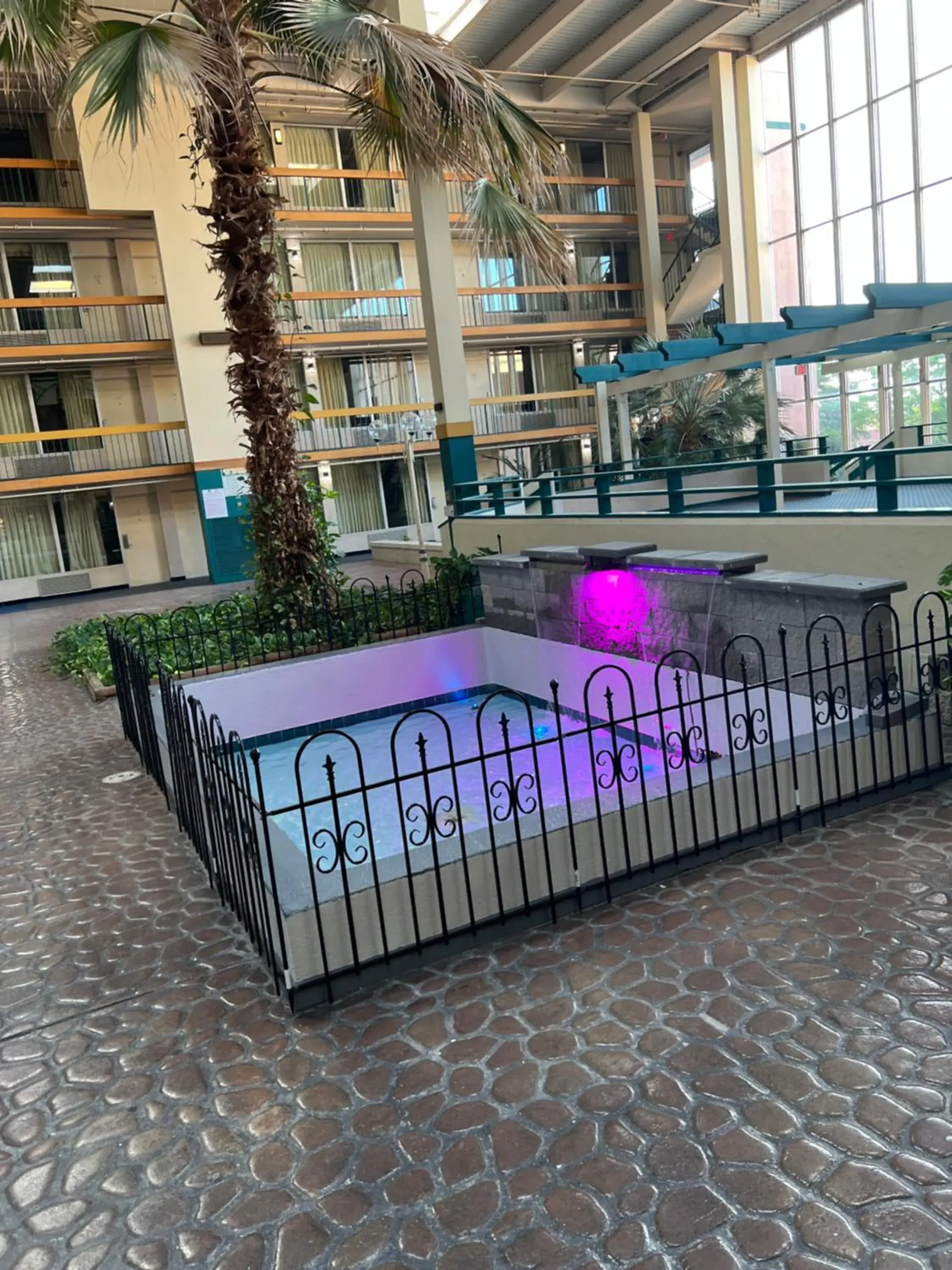 Pool view in The Lodge Hotel and Banquets Pool view in The Lodge Hotel and Banquets