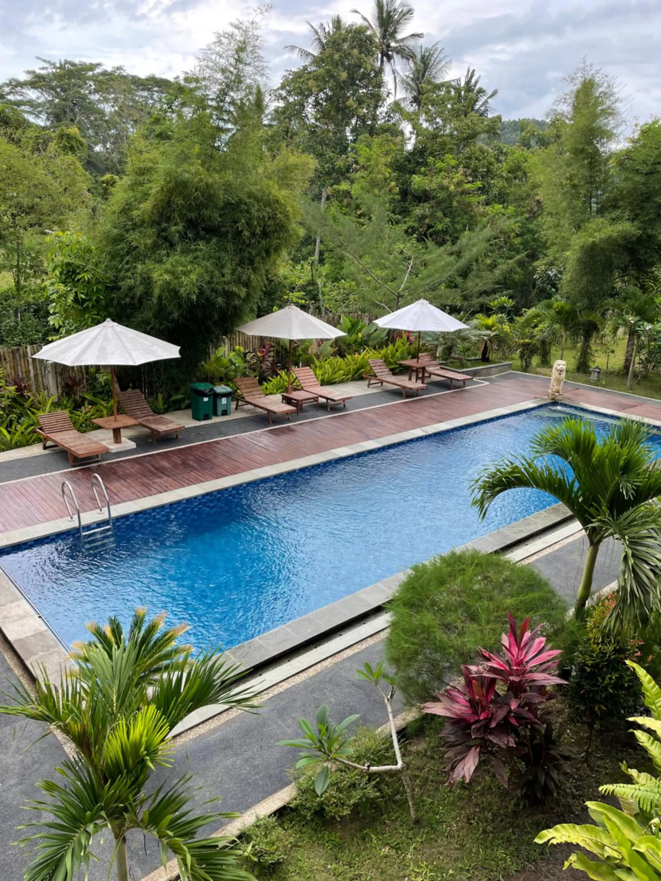 Pool view in Red island villas