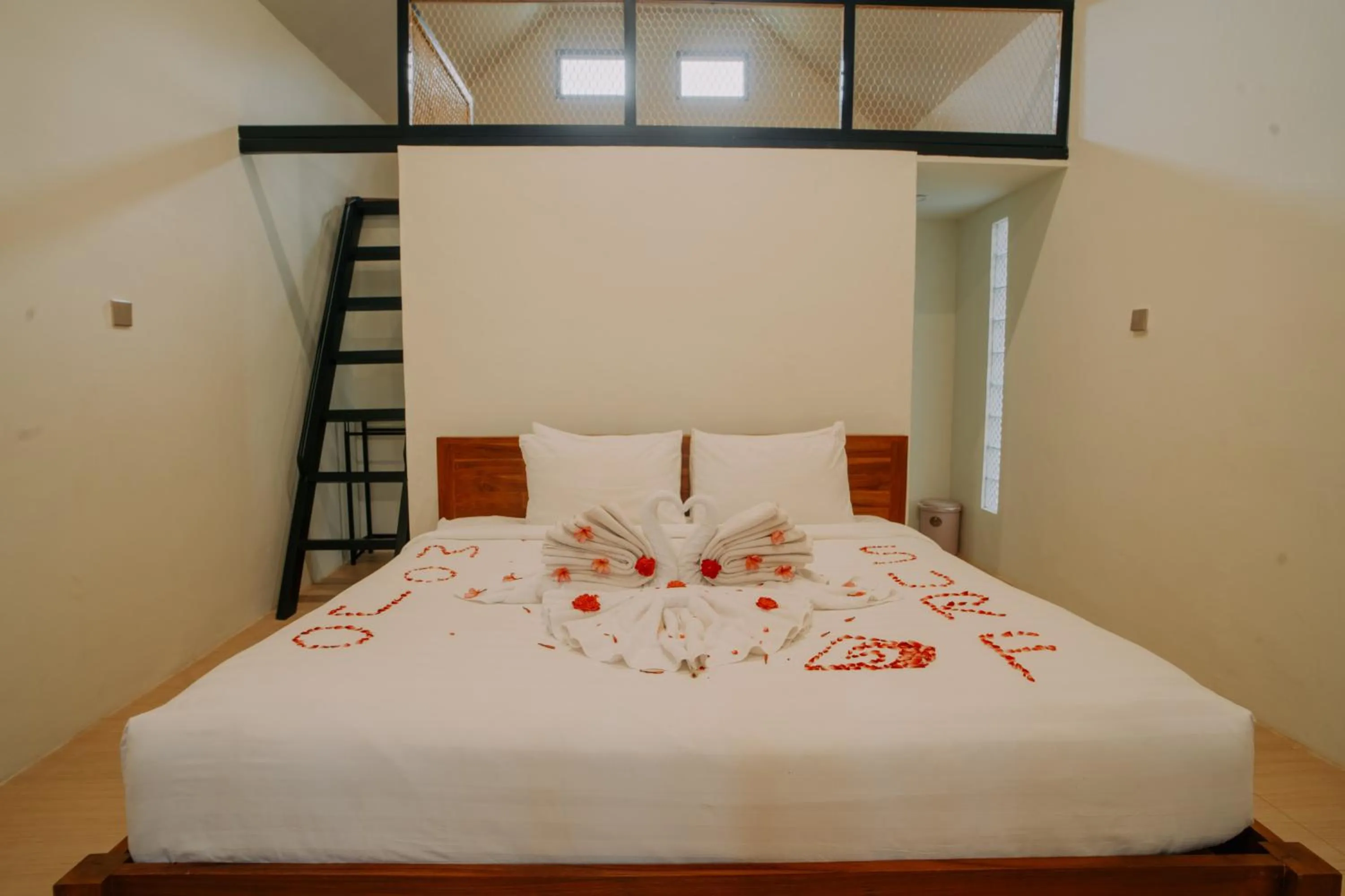 Bed in Red island villas