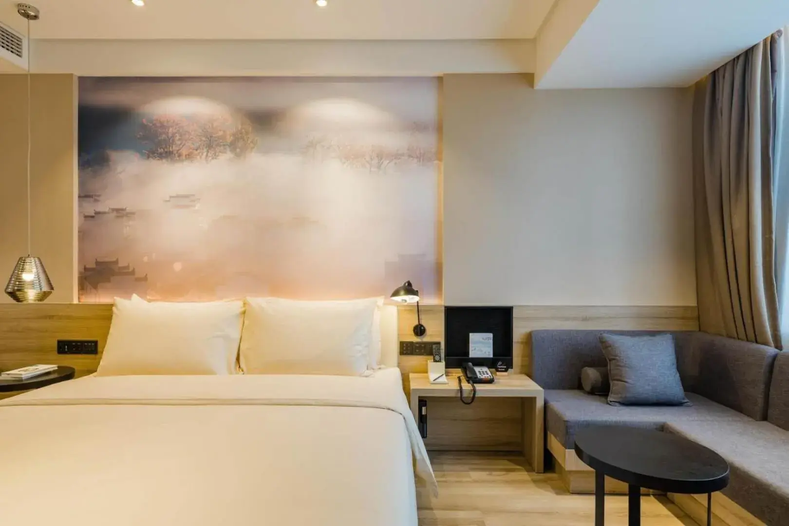 Bed in Atour Hotel Shangrao Central Square Bed in Atour Hotel Shangrao Central Square