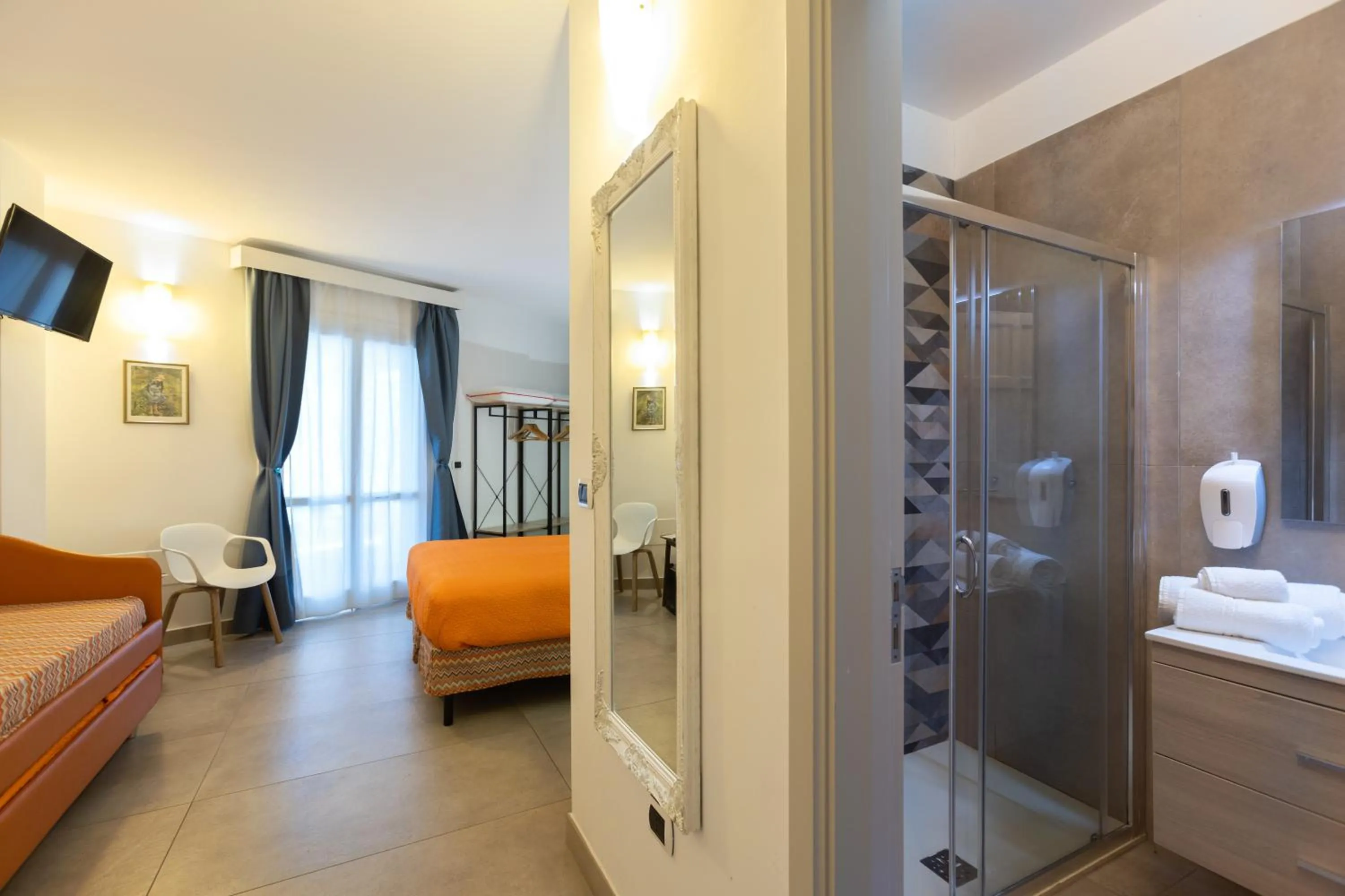 Bathroom, Bed in Dimora Villa Serena Porto Selvaggio