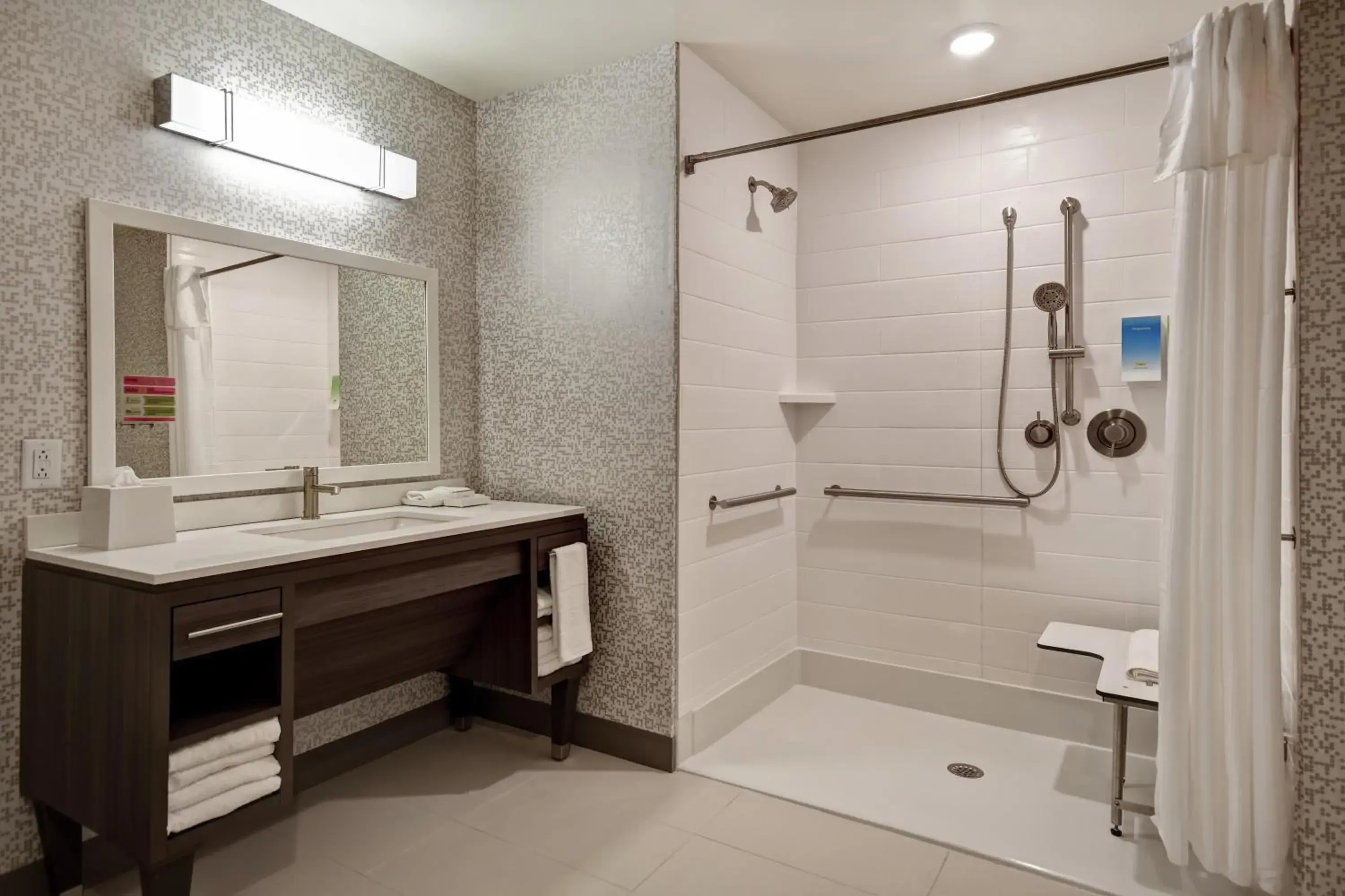 Bathroom in Home2 Suites By Hilton Jekyll Island Bathroom in Home2 Suites By Hilton Jekyll Island