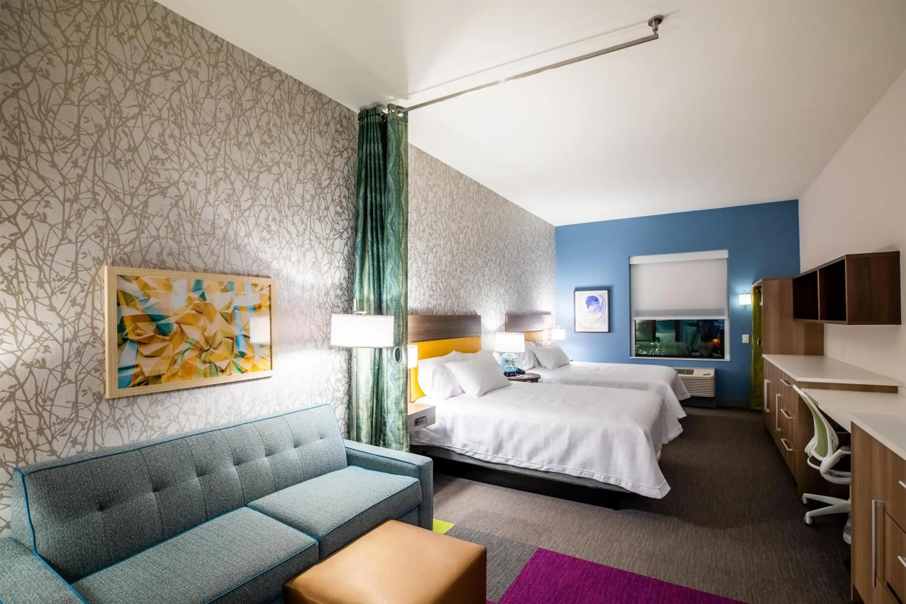 Living room, Bed in Home2 Suites By Hilton Jekyll Island Living room, Bed in Home2 Suites By Hilton Jekyll Island