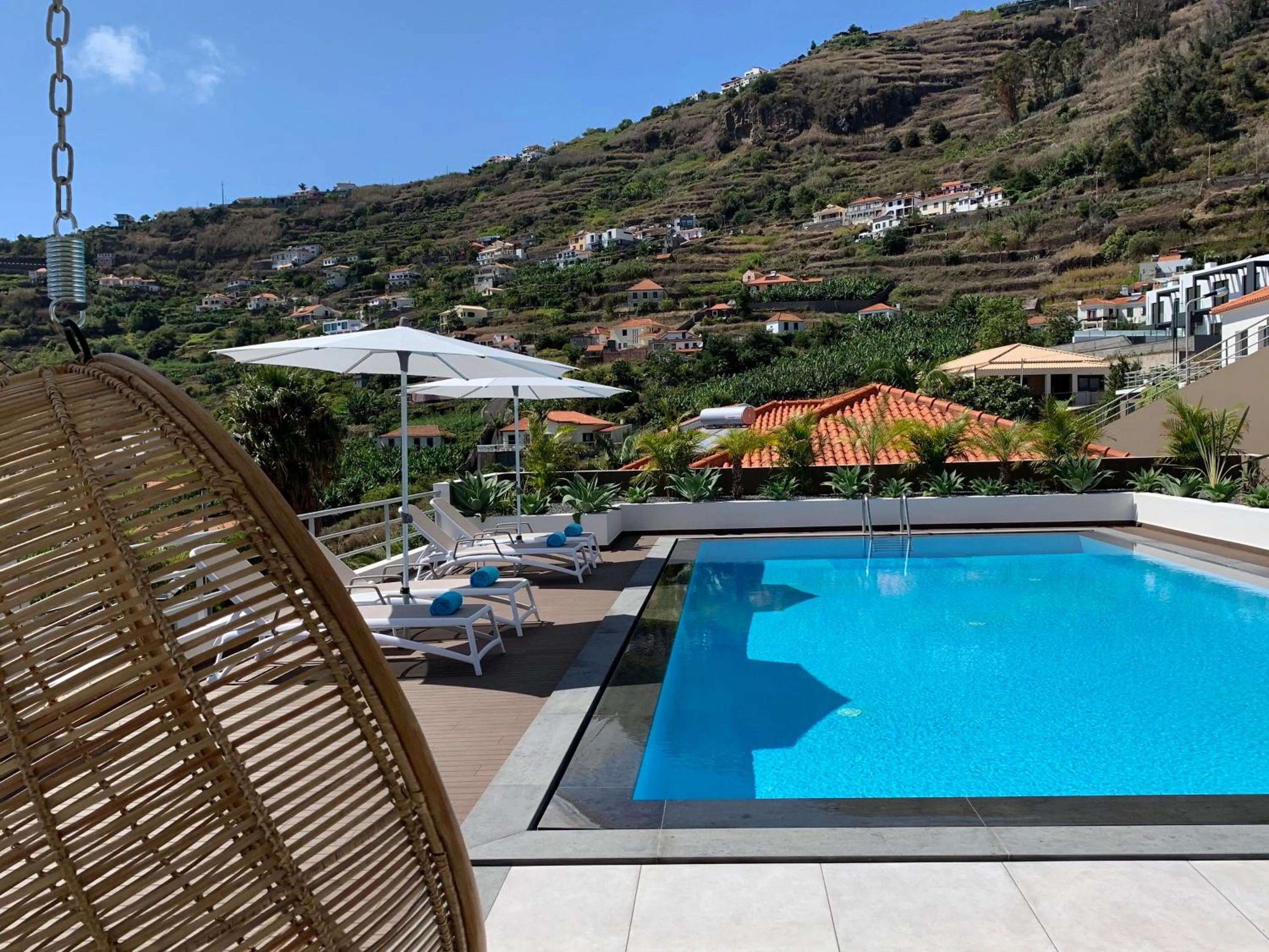 Pool view in Calheta Boutique Houses