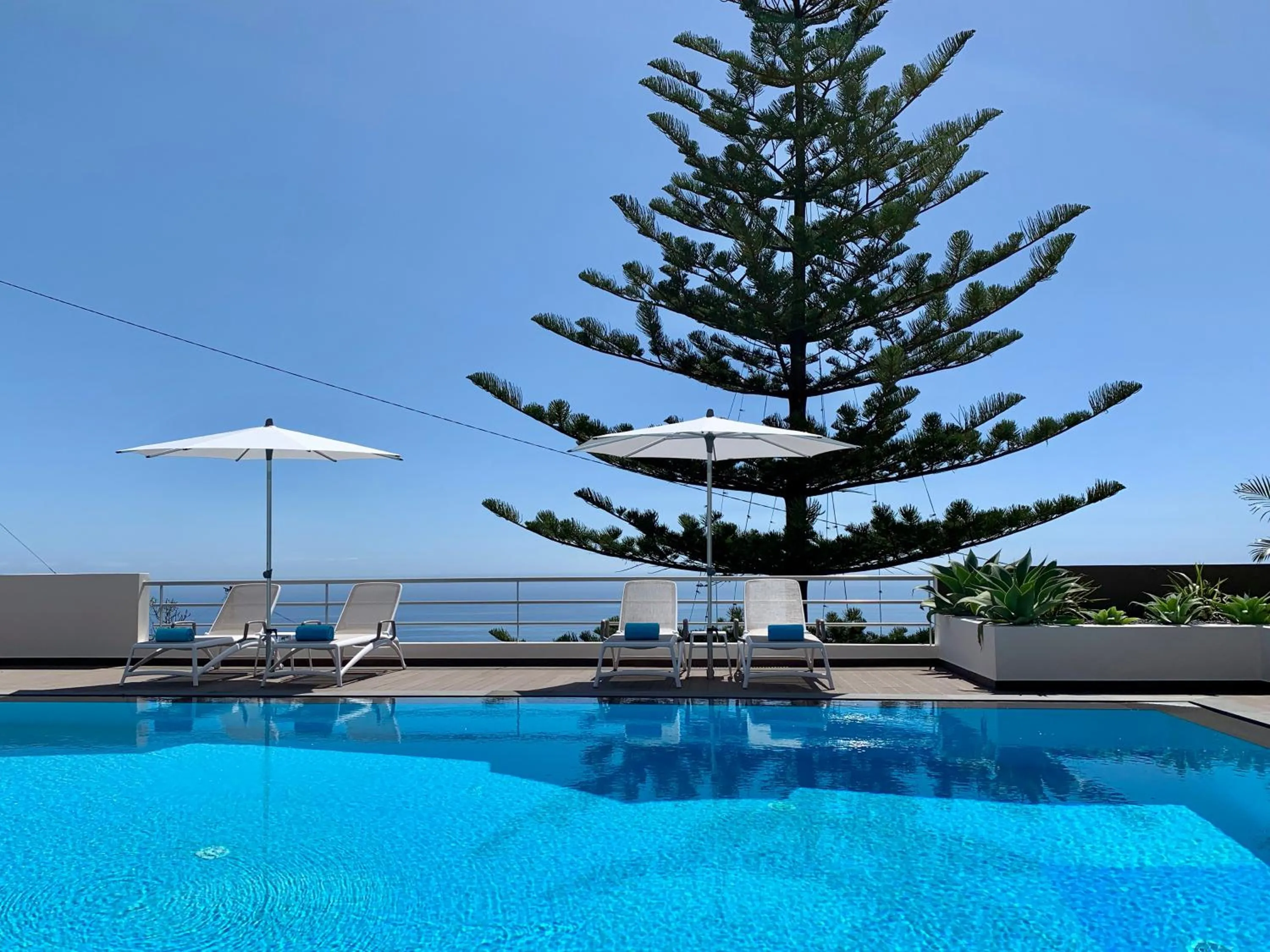 Pool view in Calheta Boutique Houses