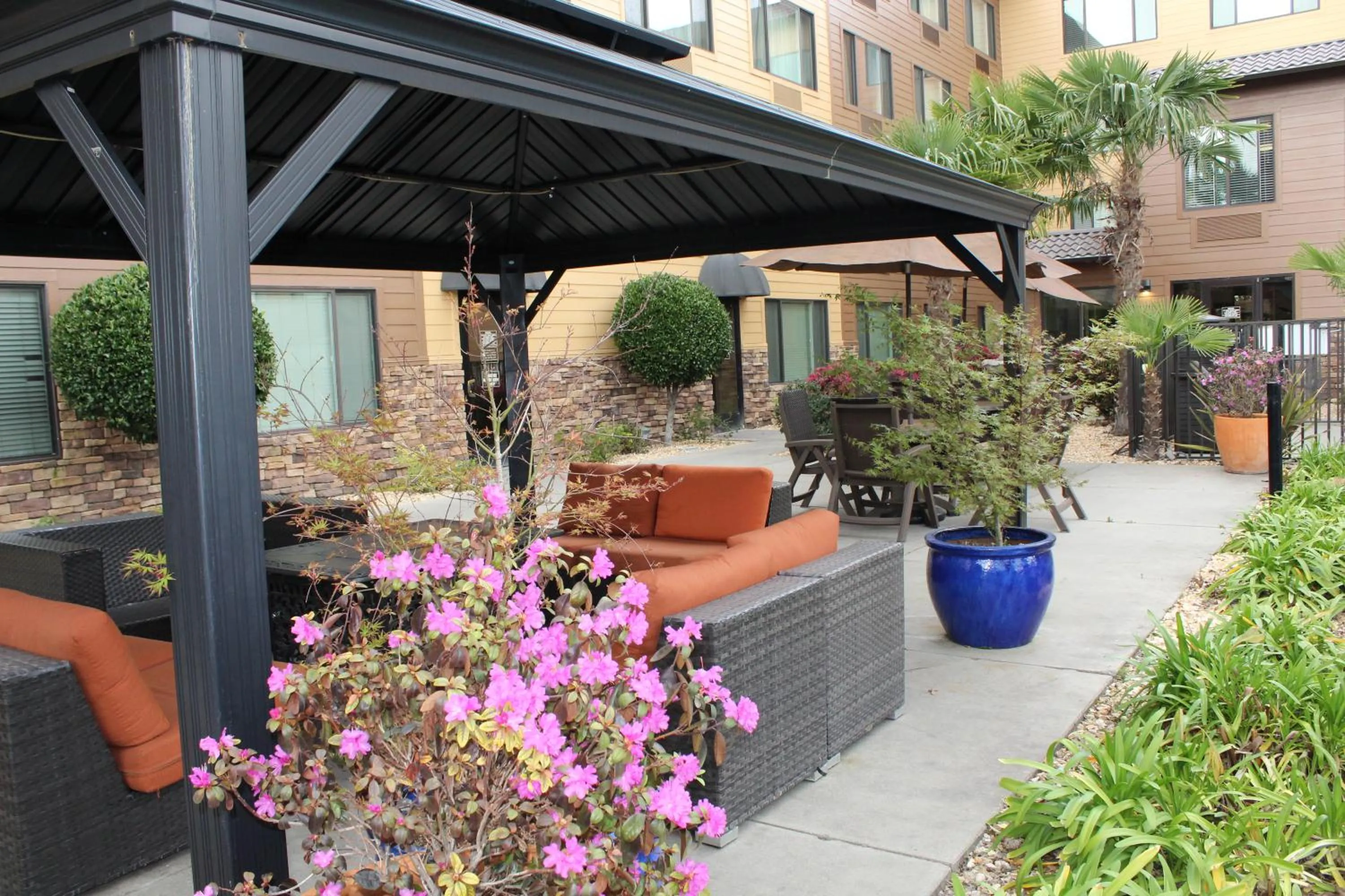 Patio in Oxford Suites Chico