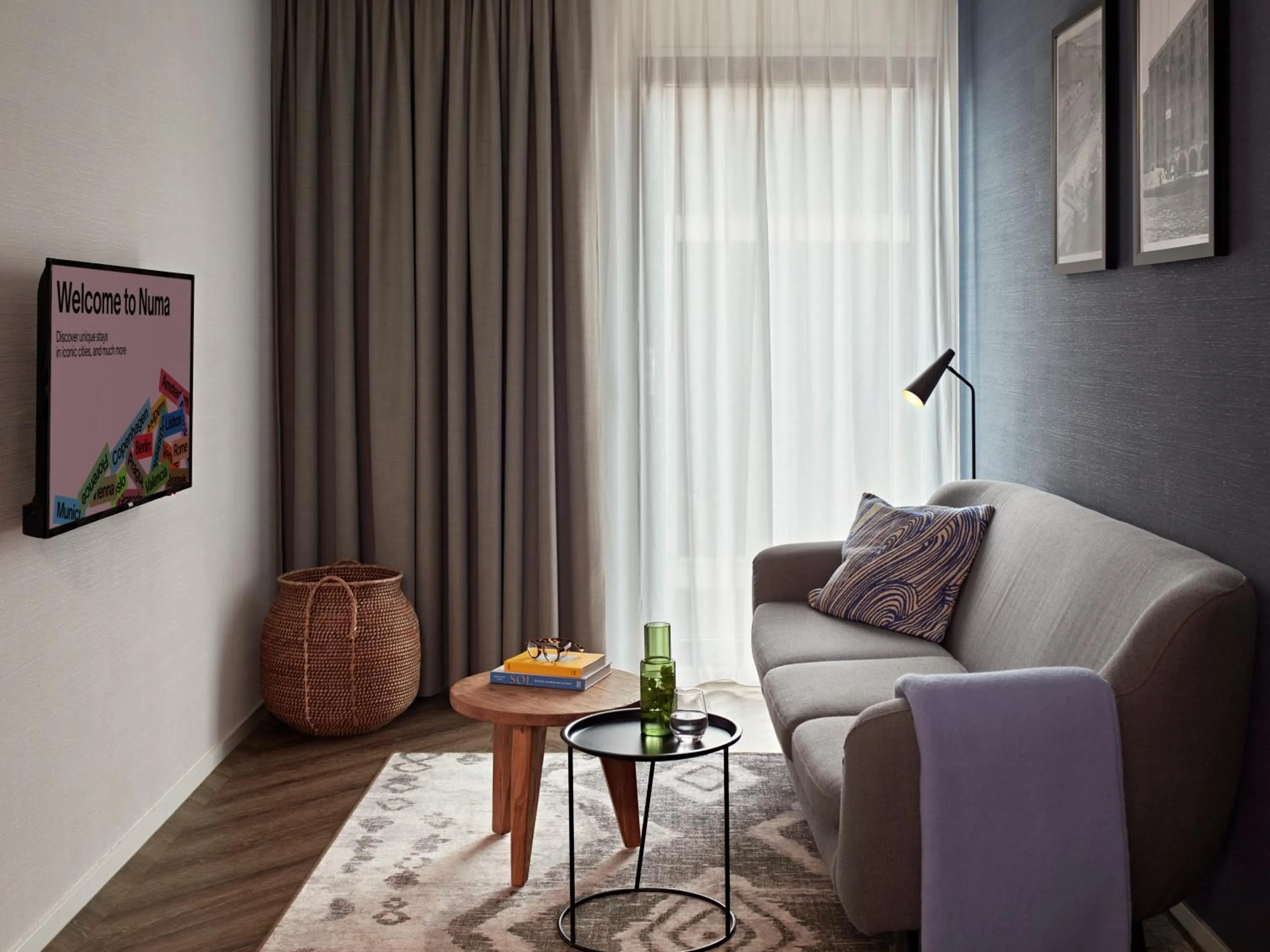 Living room in Numa Amsterdam Docklands