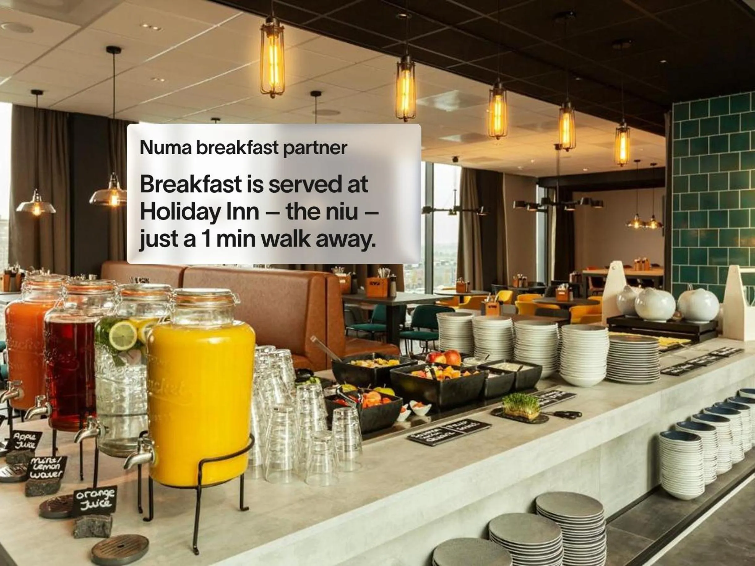 Breakfast in Numa Amsterdam Docklands