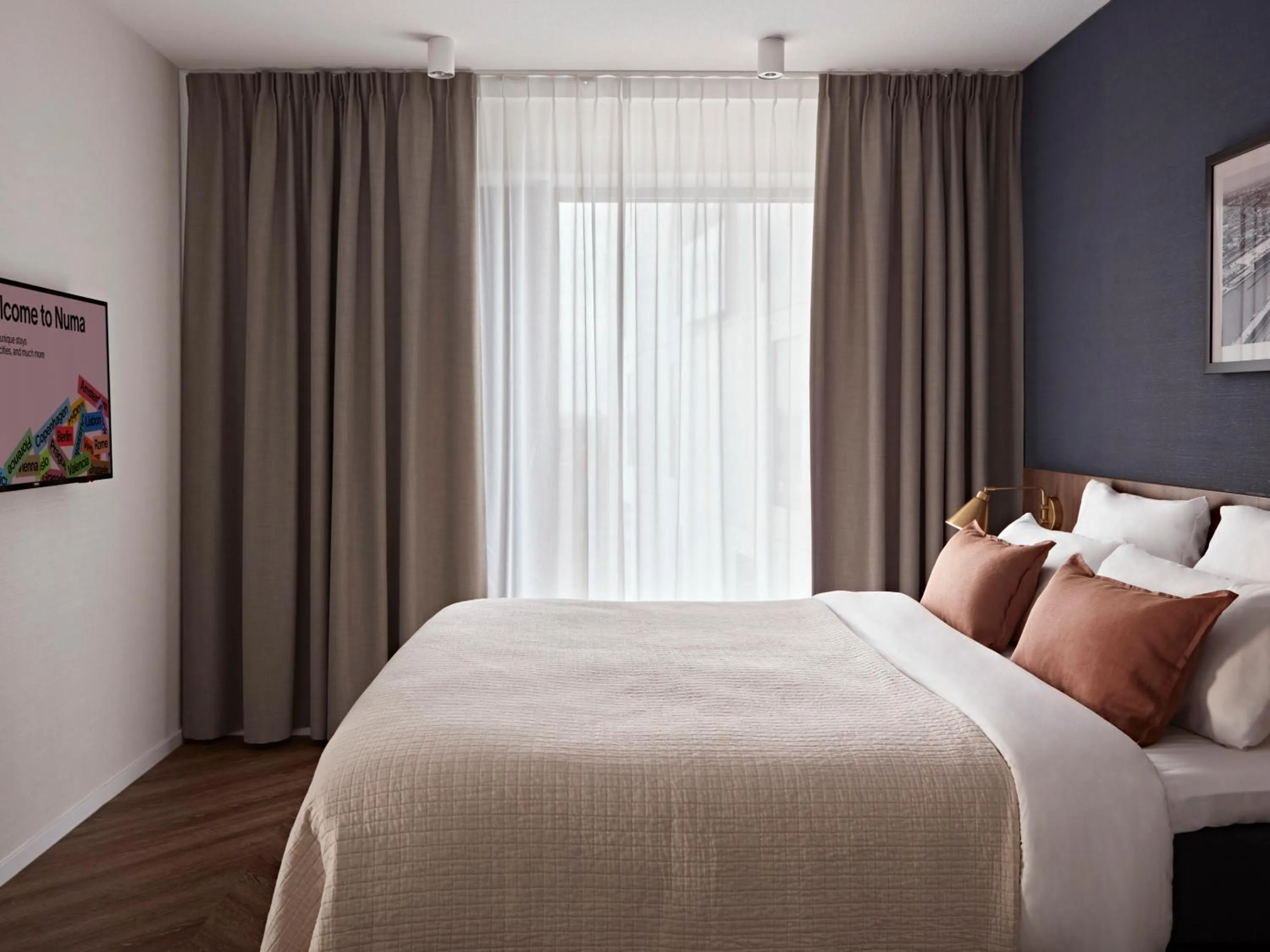 Bed in Numa Amsterdam Docklands