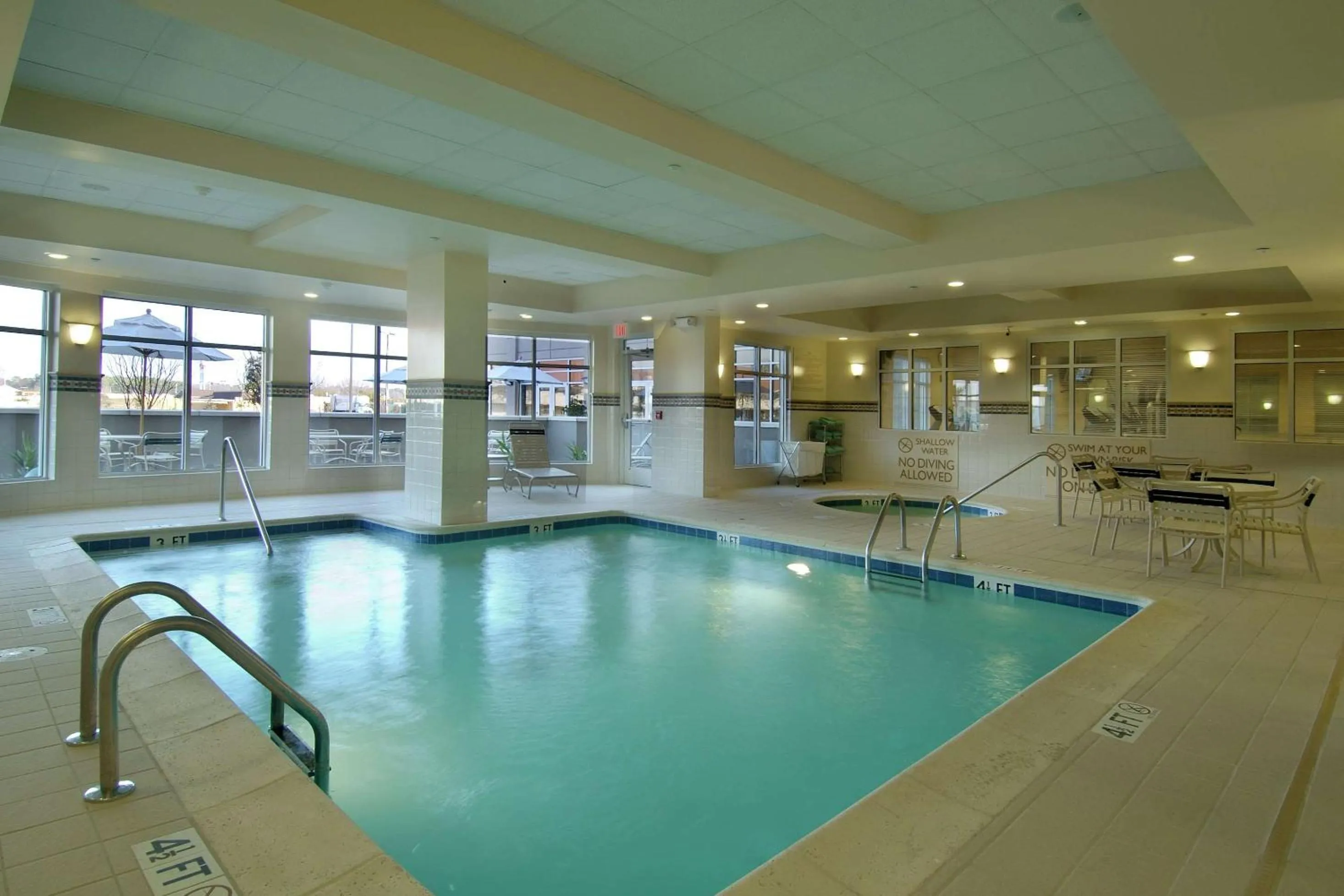Pool view in Hilton Garden Inn Florence