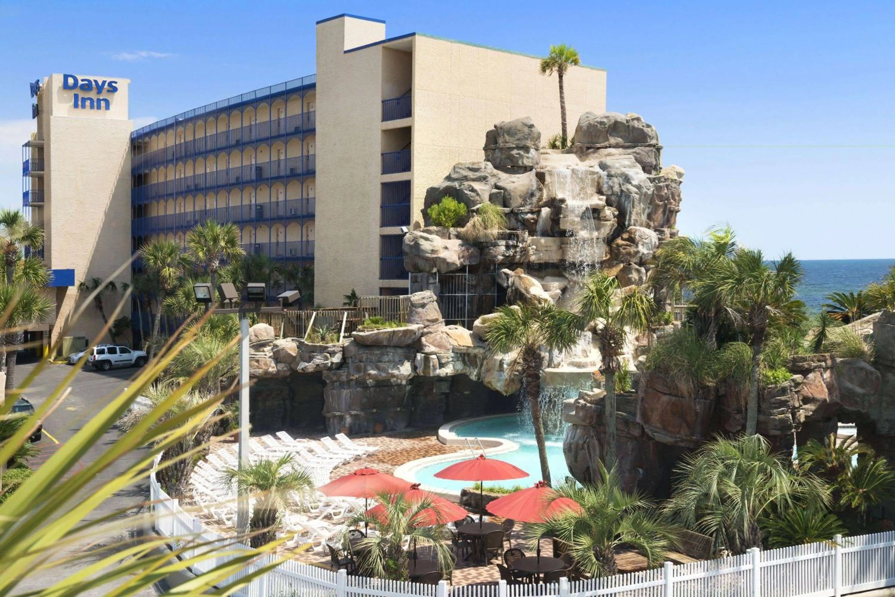 Pool view in Days Inn by Wyndham Panama City Beach Beachfront Resort