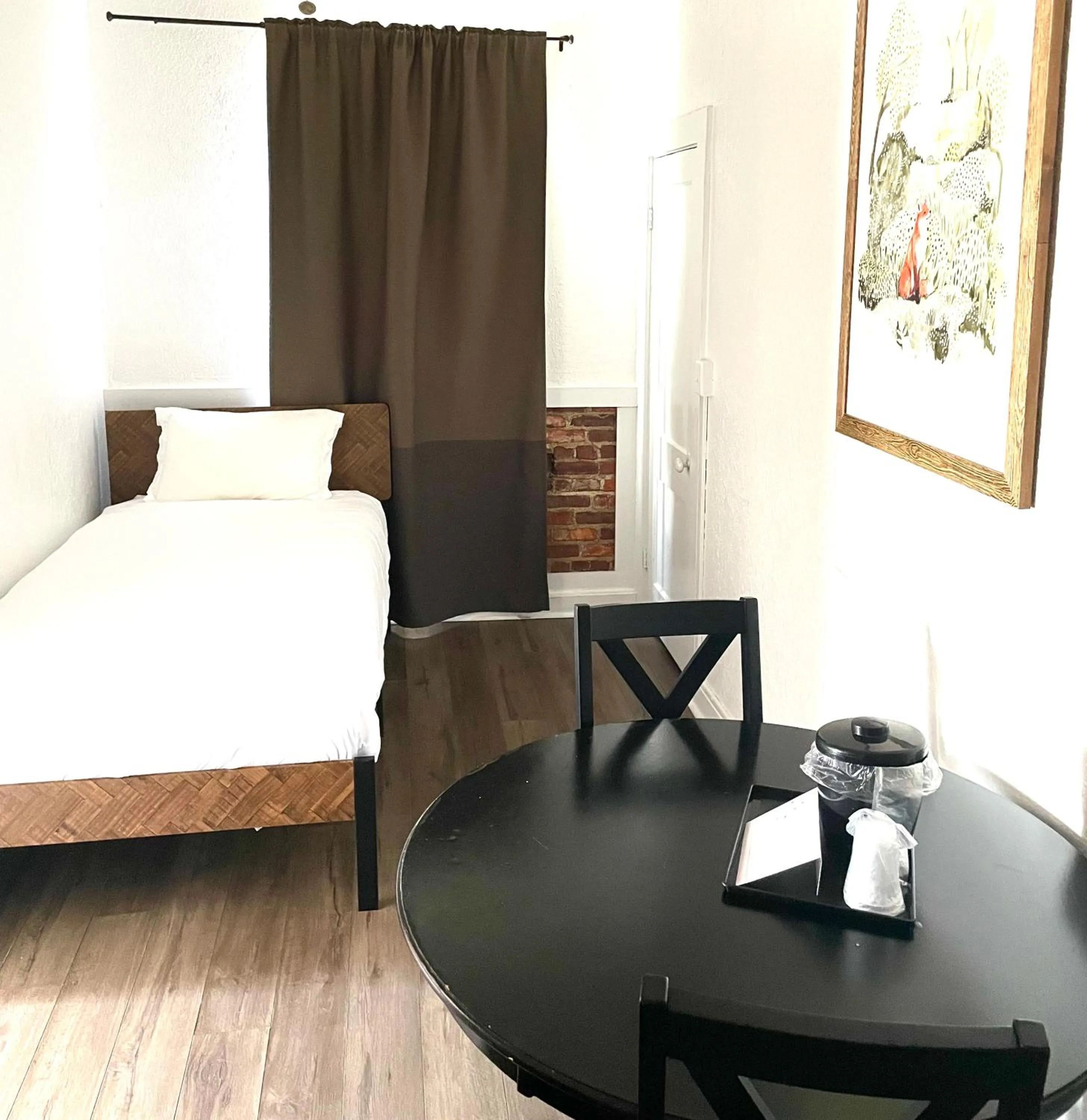 Bed in Hunter Arms Hotel