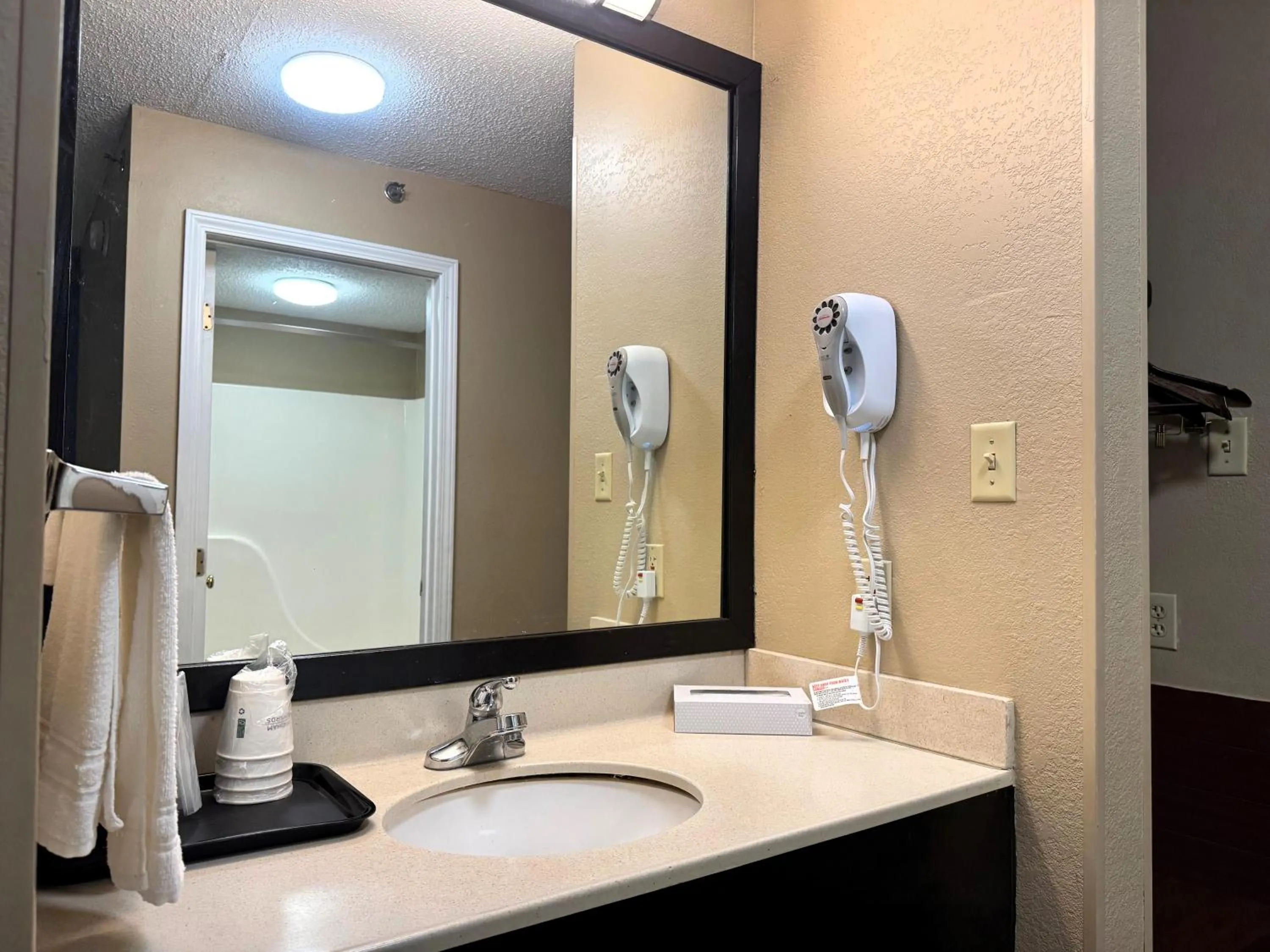 Bathroom in Super 8 by Wyndham Booneville