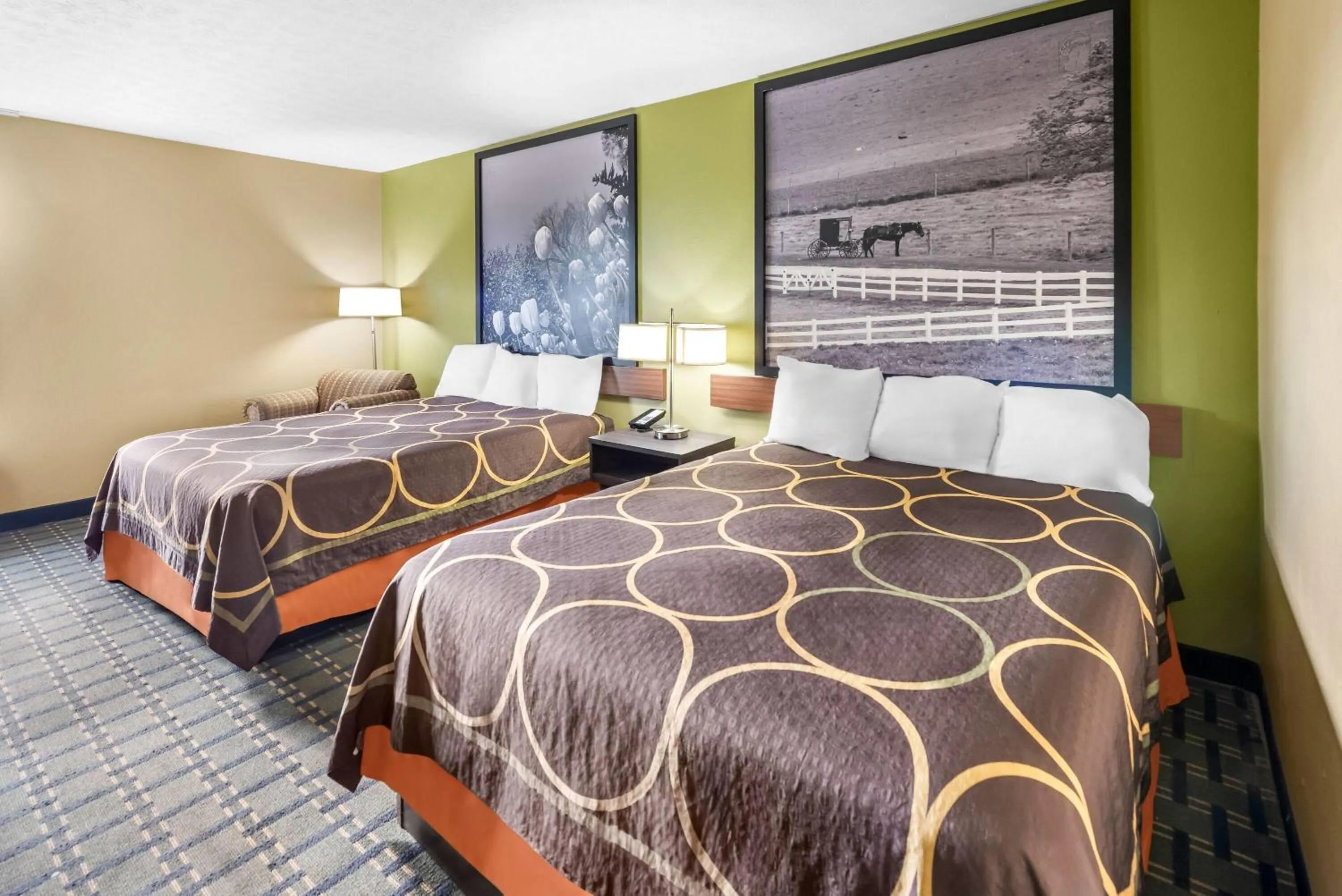 Bed in Super 8 by Wyndham Bellefontaine