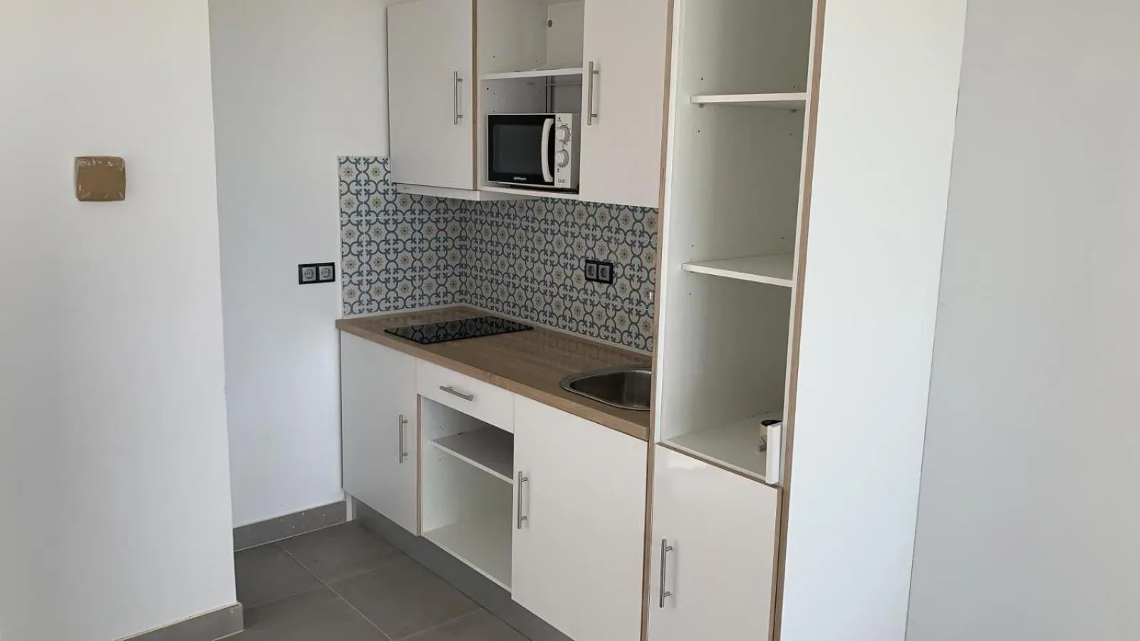 Kitchen or kitchenette in Hotel Playa de la Plata