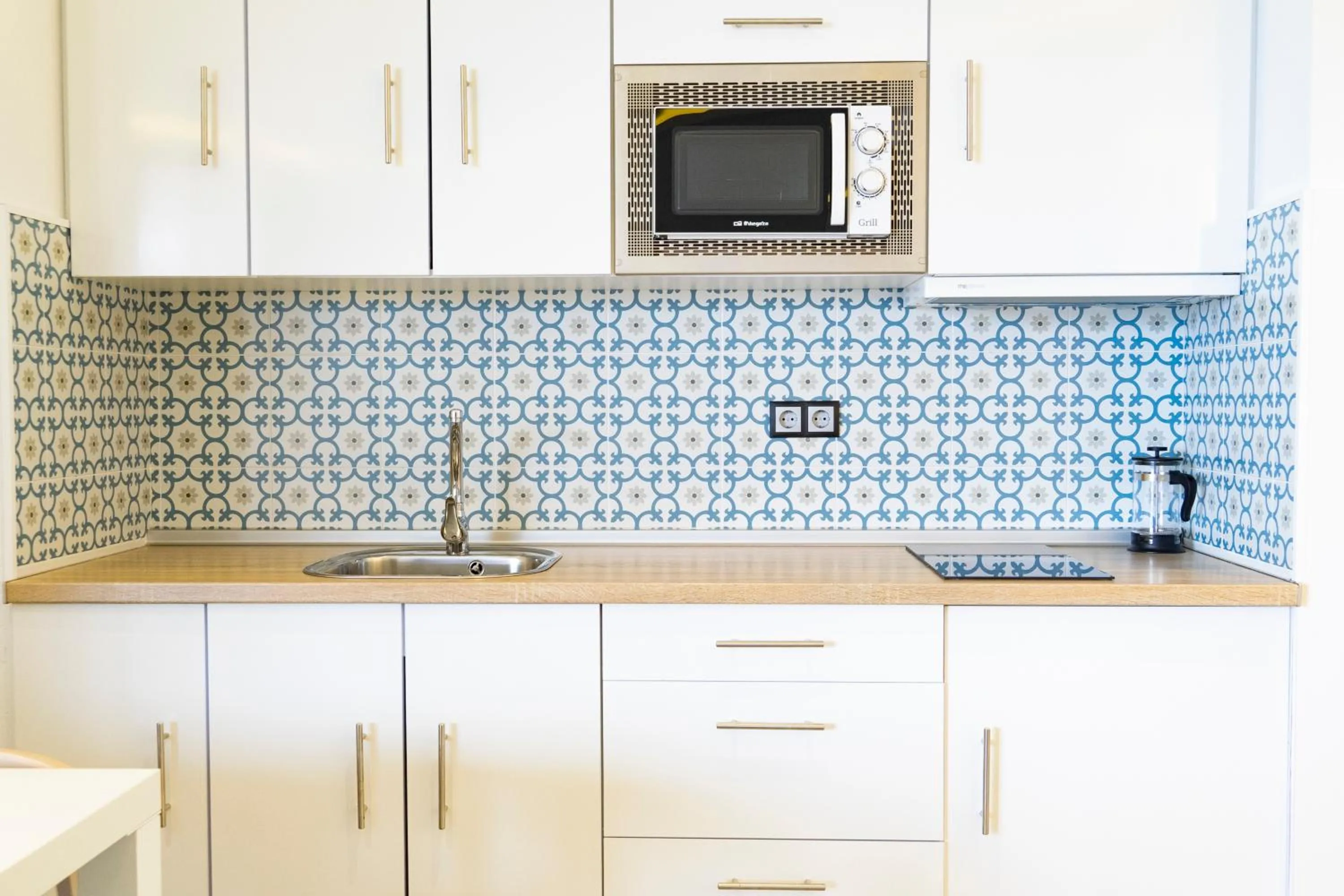 Kitchen or kitchenette in Hotel Playa de la Plata