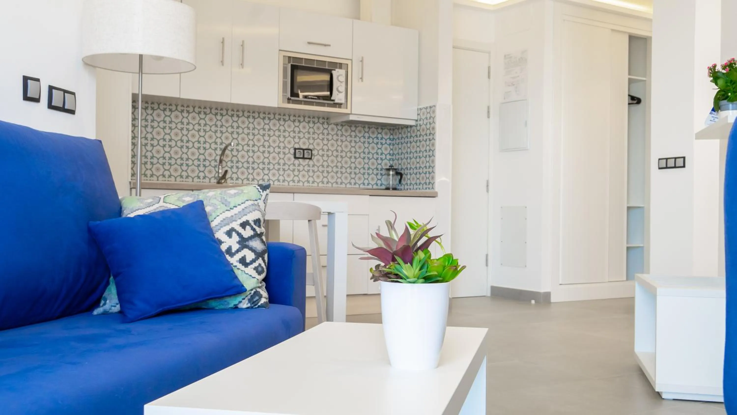 Living room in Hotel Playa de la Plata