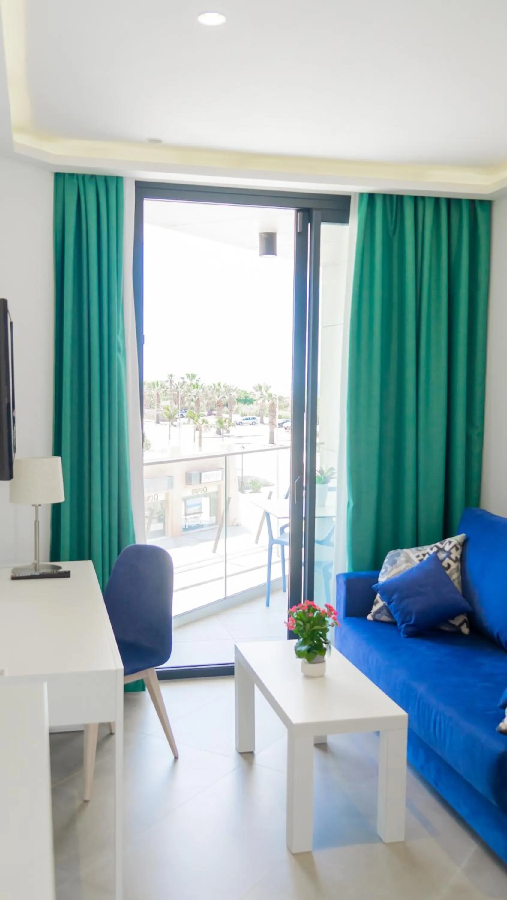 Living room in Hotel Playa de la Plata