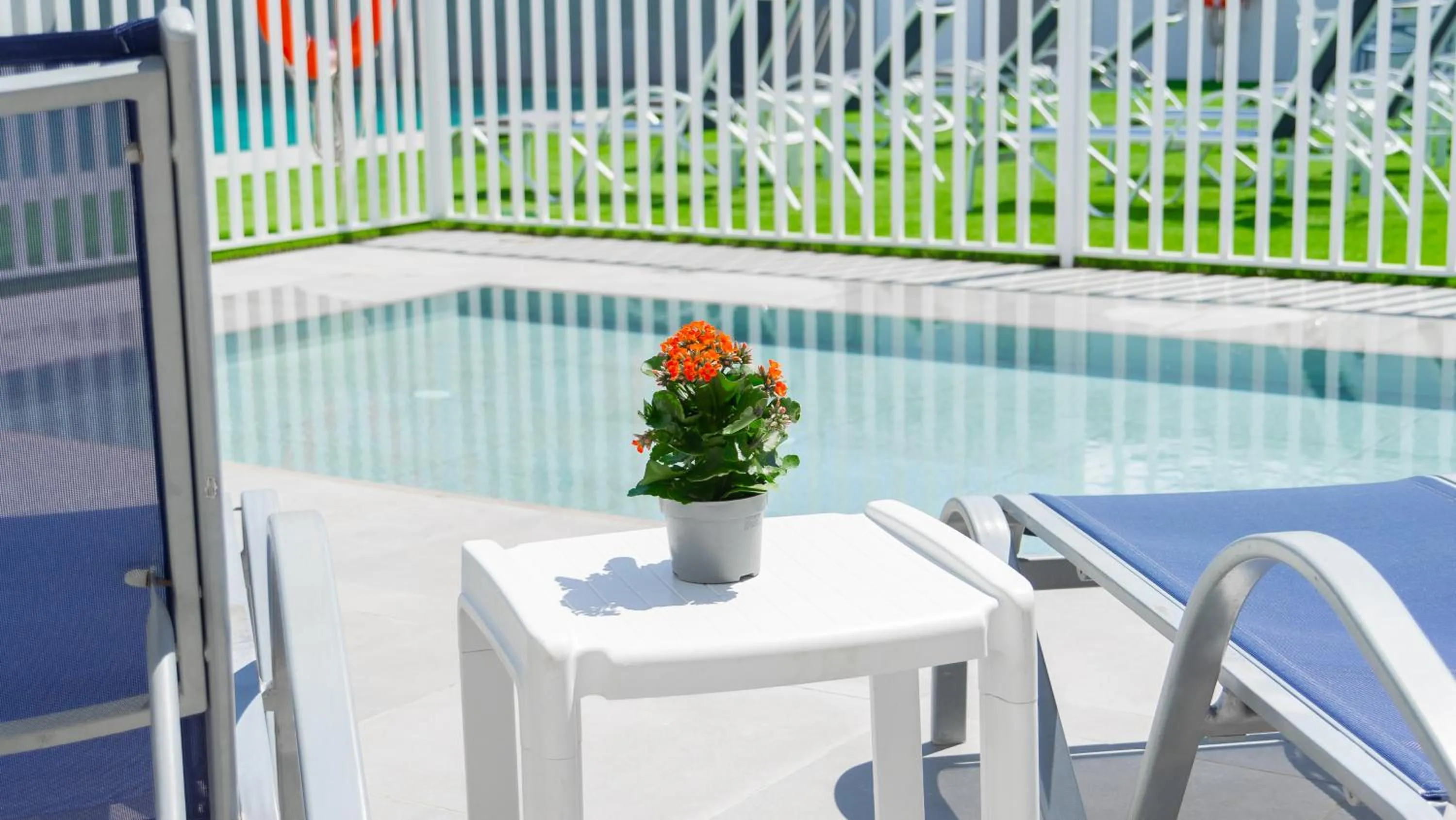 Pool view in Hotel Playa de la Plata