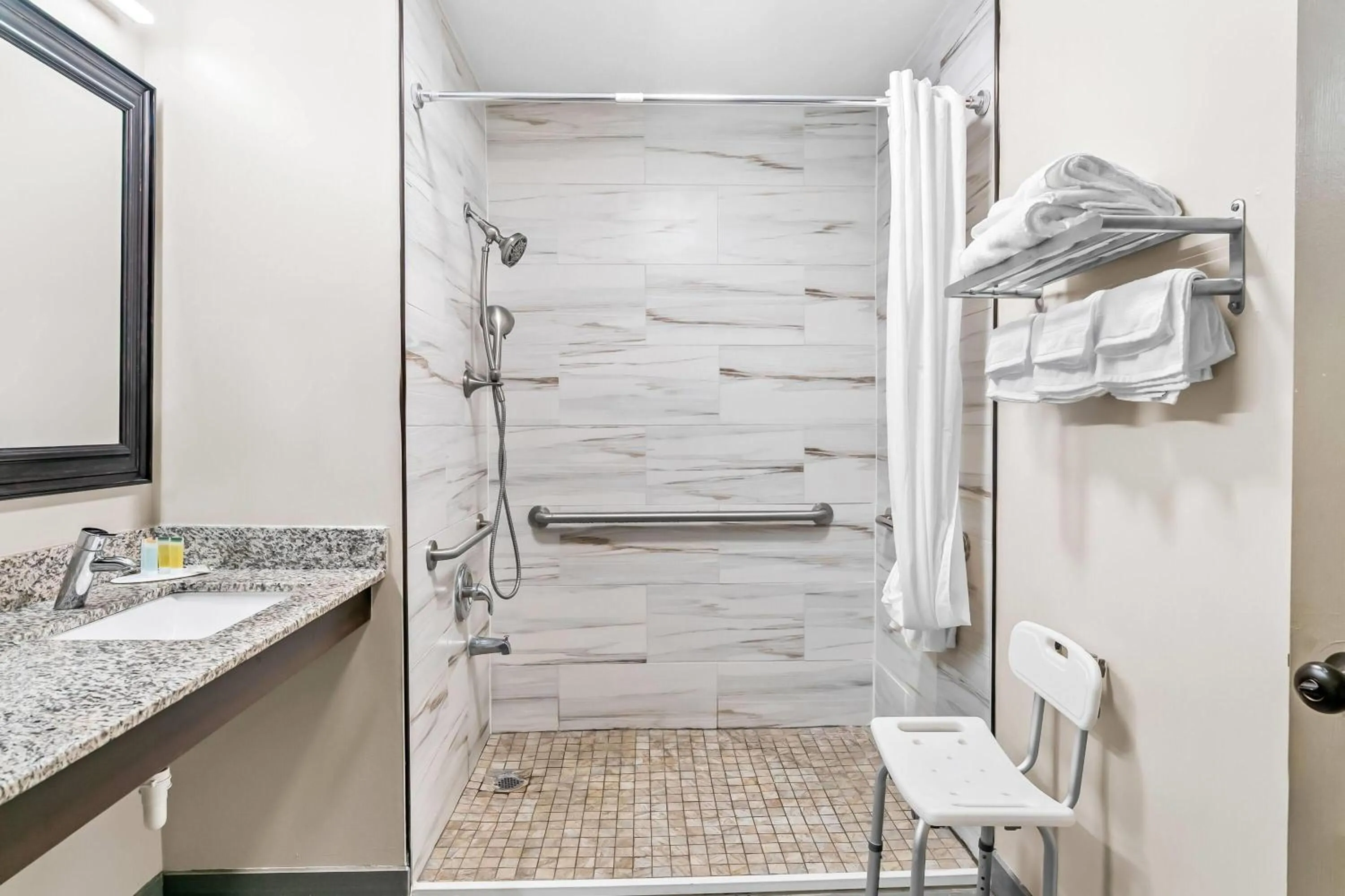 Shower in Days Inn by Wyndham Spartanburg